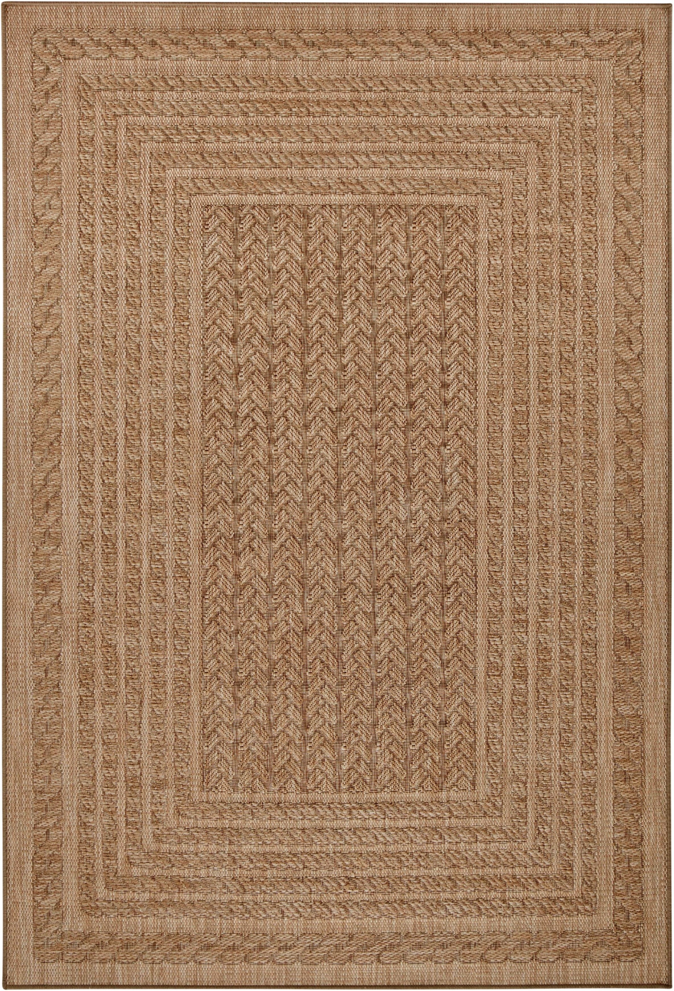 NORTHRUGS Teppich »Limonero«, rechteckig, 6 mm Höhe, In-& Outdoor, Flachgewebe, Sisal Optik, Skandi, Garten, Wohnzimmer