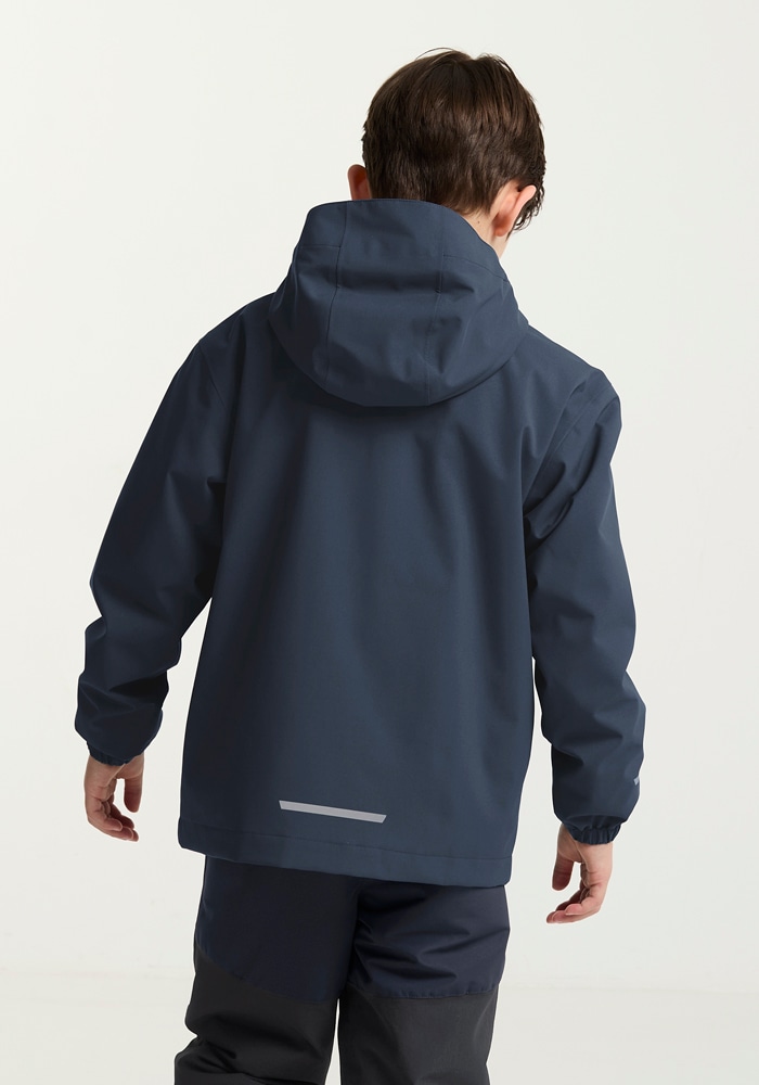 Jack Wolfskin 3-in-1-Funktionsjacke »HYBRID 3IN1 JACKET K« mit Kapuze für Kinder, atmungsaktive Fleece-Innenjacke, wasserdichte Außenjacke