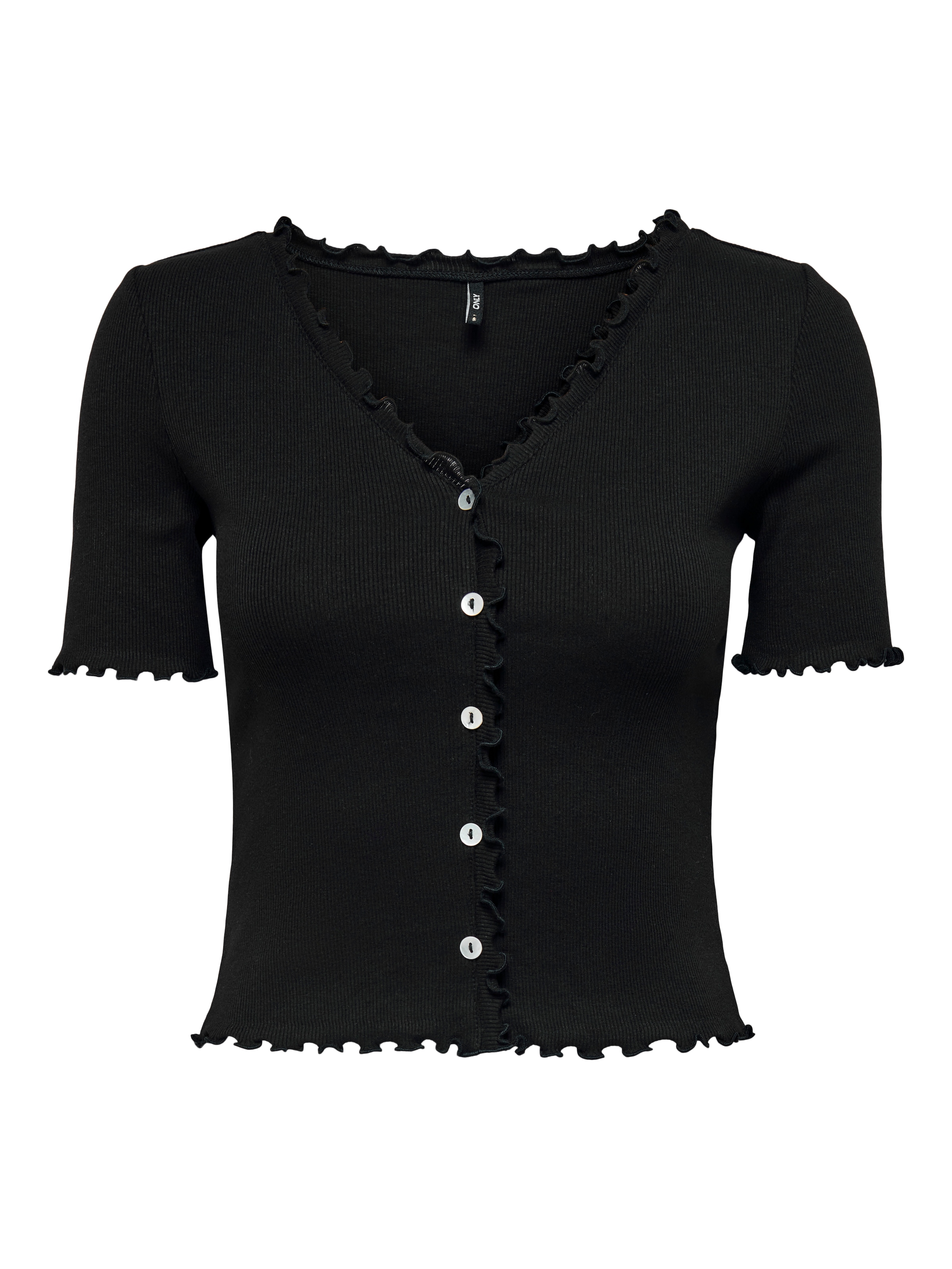 ONLY Kurzarmshirt »ONLLAILA S/S BUTTON TOP JRS«