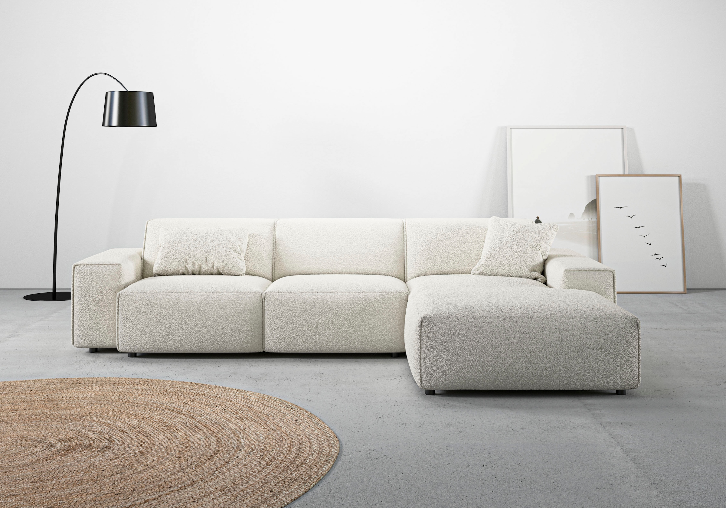 Home affaire Ecksofa "Glimminge auch in Breitcord, Feincord, Bouclé + Easy günstig online kaufen