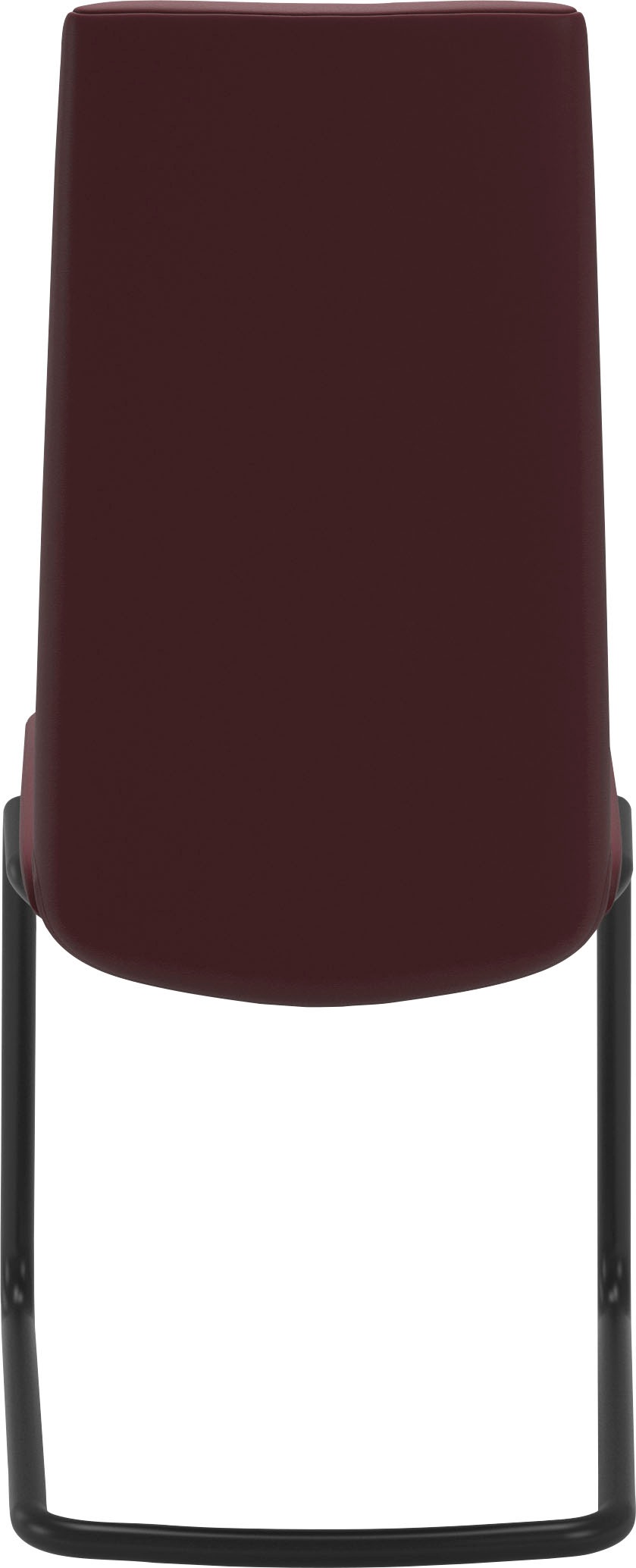 Polsterstuhl STRESSLESS "Laurel", rot (bordeaux batick, schwarz matt), B:53cm H:105cm T:60cm, Leder BATICK: BATICK ist ein leicht korrigiertes, durchgefärbtes und genarbtes Möbelleder, bei dem die meisten Unebenheiten und Spuren in der Regel entfernt wurd 3