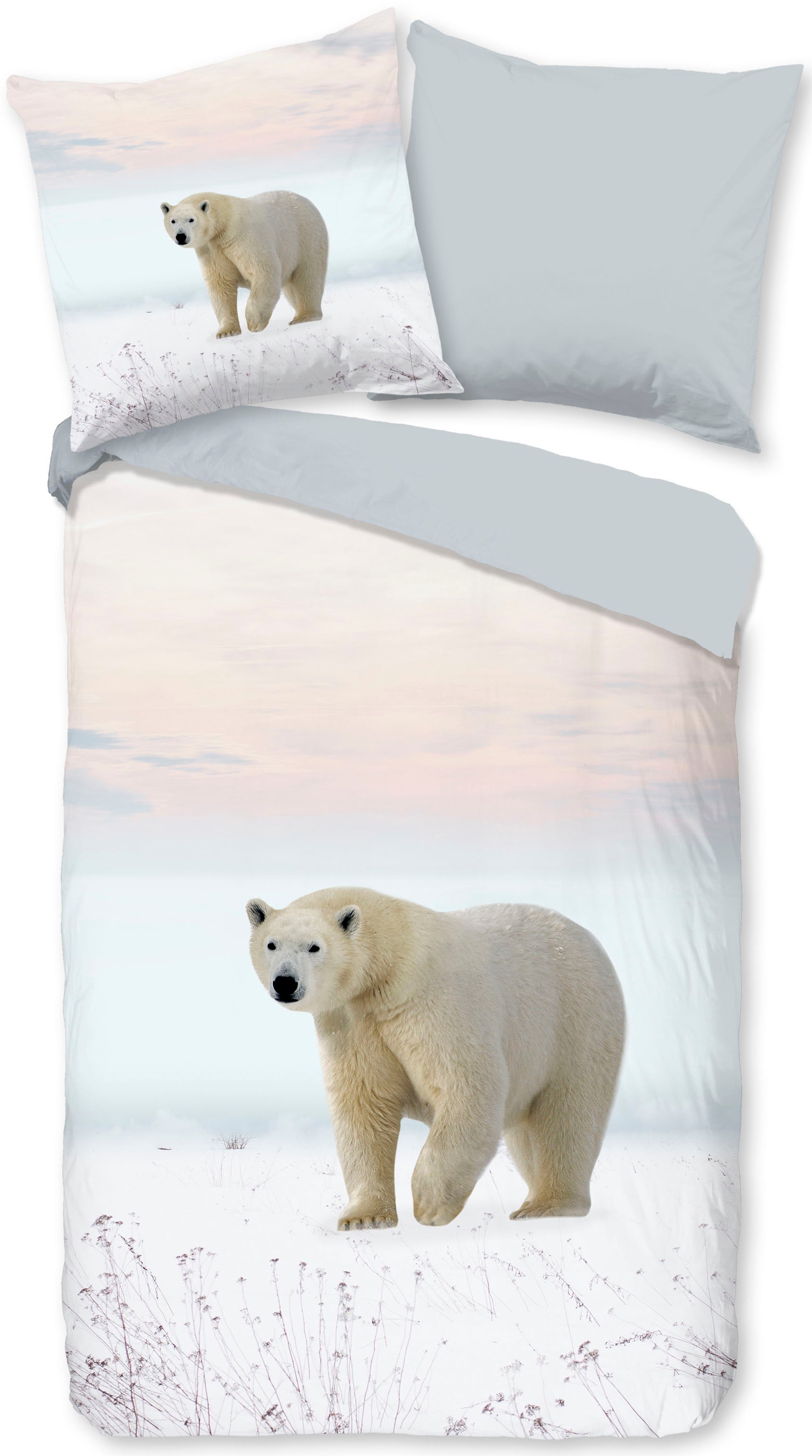 PURE luxury collection Wendebettwäsche "Bjorn" 2 Stk. tlg. Mikrofaser, 135x günstig online kaufen