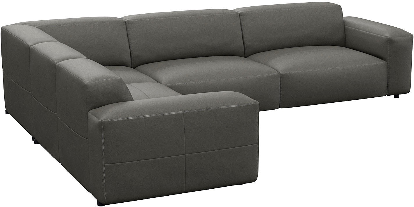 FLEXLUX Ecksofa »Lucera, super bequem durch hochwertigen Sitzaufbau mit Kaltschaum«, modern & anschmiegsam, L-Form, Designsofa