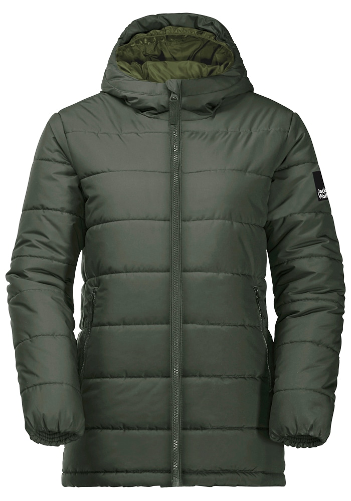 Jack Wolfskin Winterjacke "SPIRIT INS LONG JACKET Y", mit Kapuze