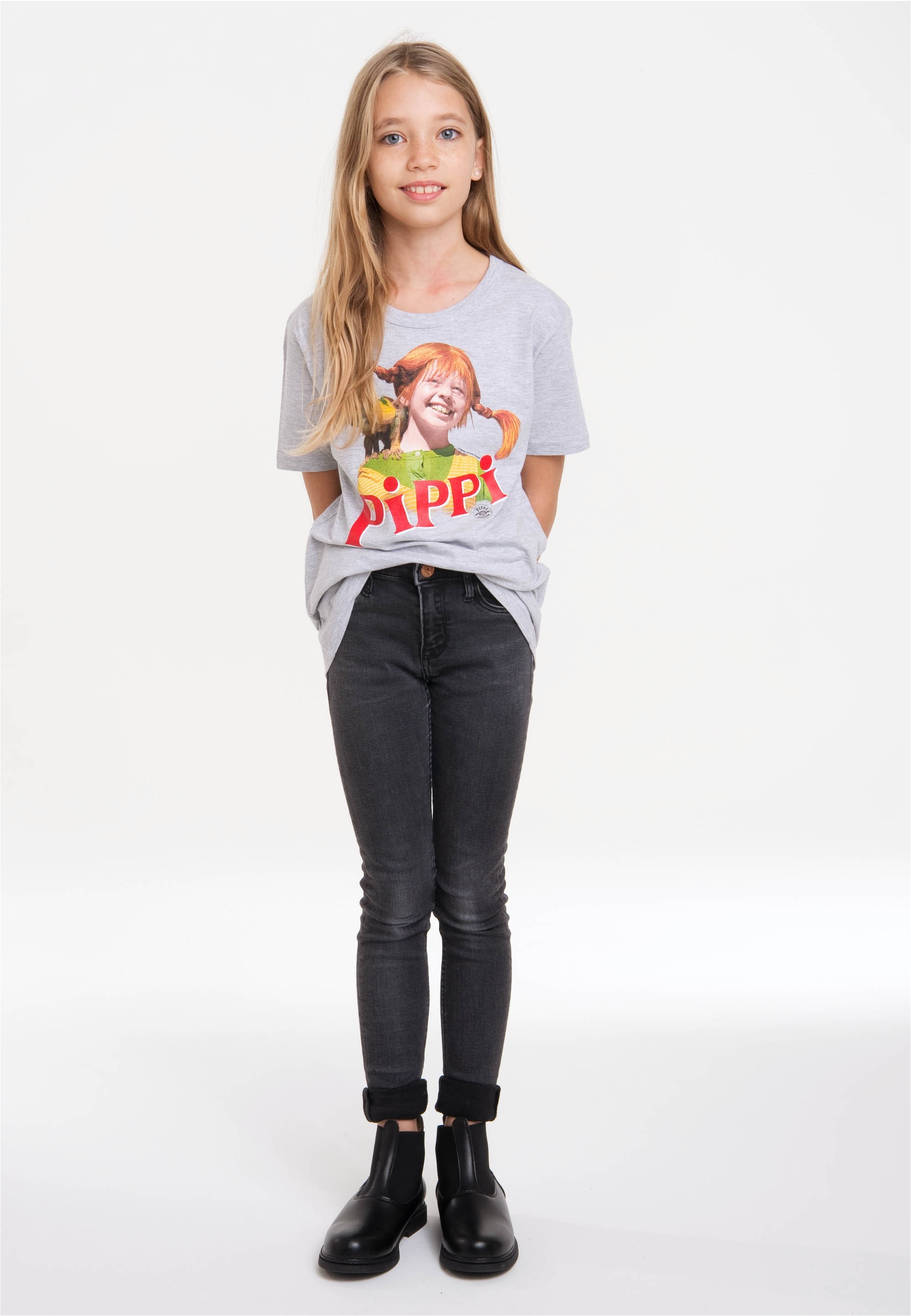 Thumbnail - LOGOSHIRT T-Shirt "Langstrumpf & Herr Nilsson" mit lizenziertem Print