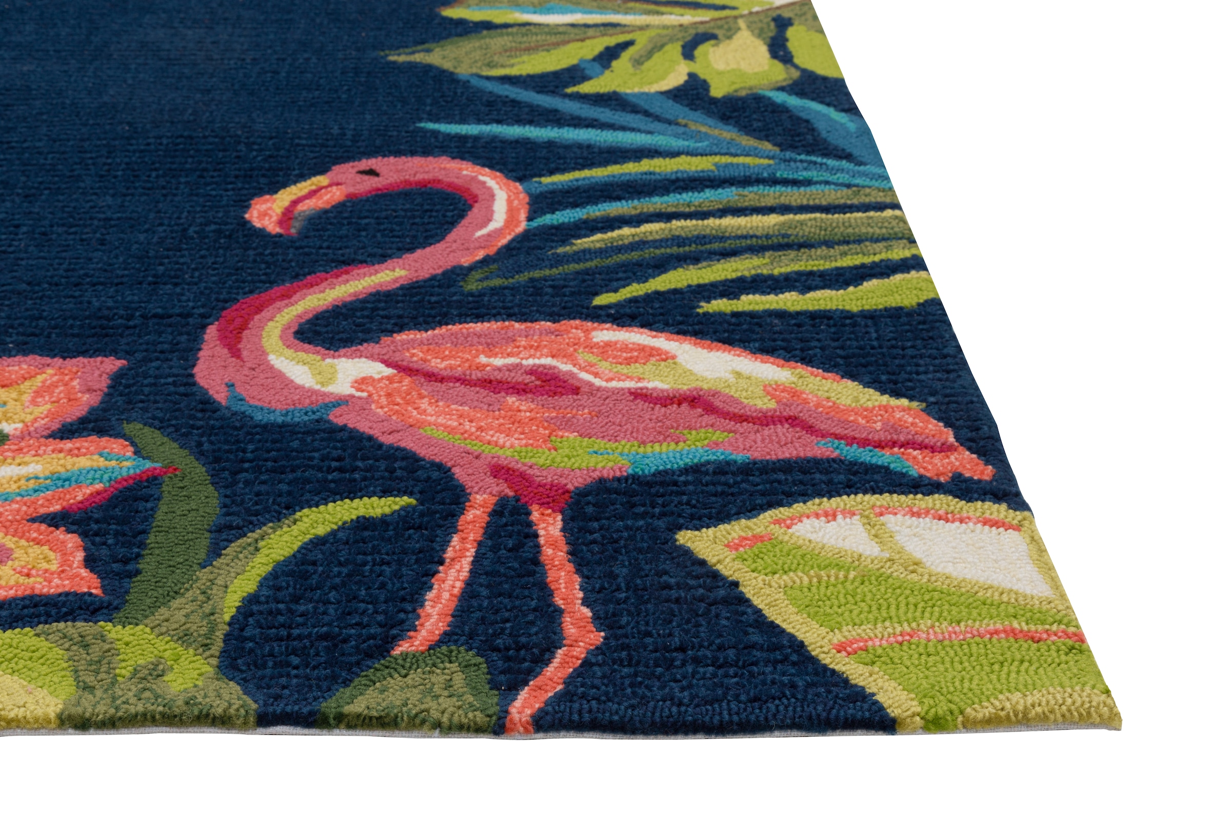 Gino Falcone Teppich »Rosetta 020 Flamingos«, rechteckig, 15 mm Höhe, besonders weich durch Microfaser, In- und Outdoor geeignet, Wohnzimmer