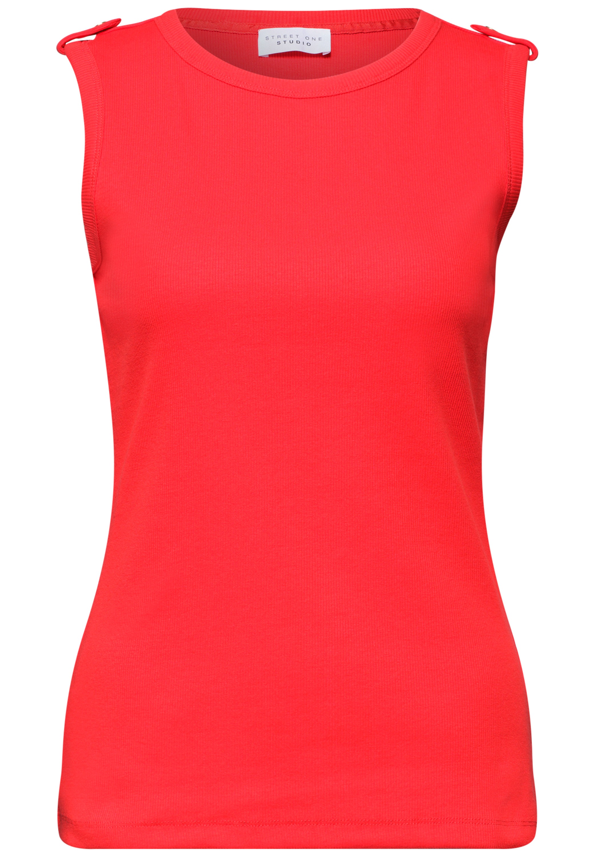 STREET ONE STUDIO Ripptanktop mit Rundhalsausschnitt