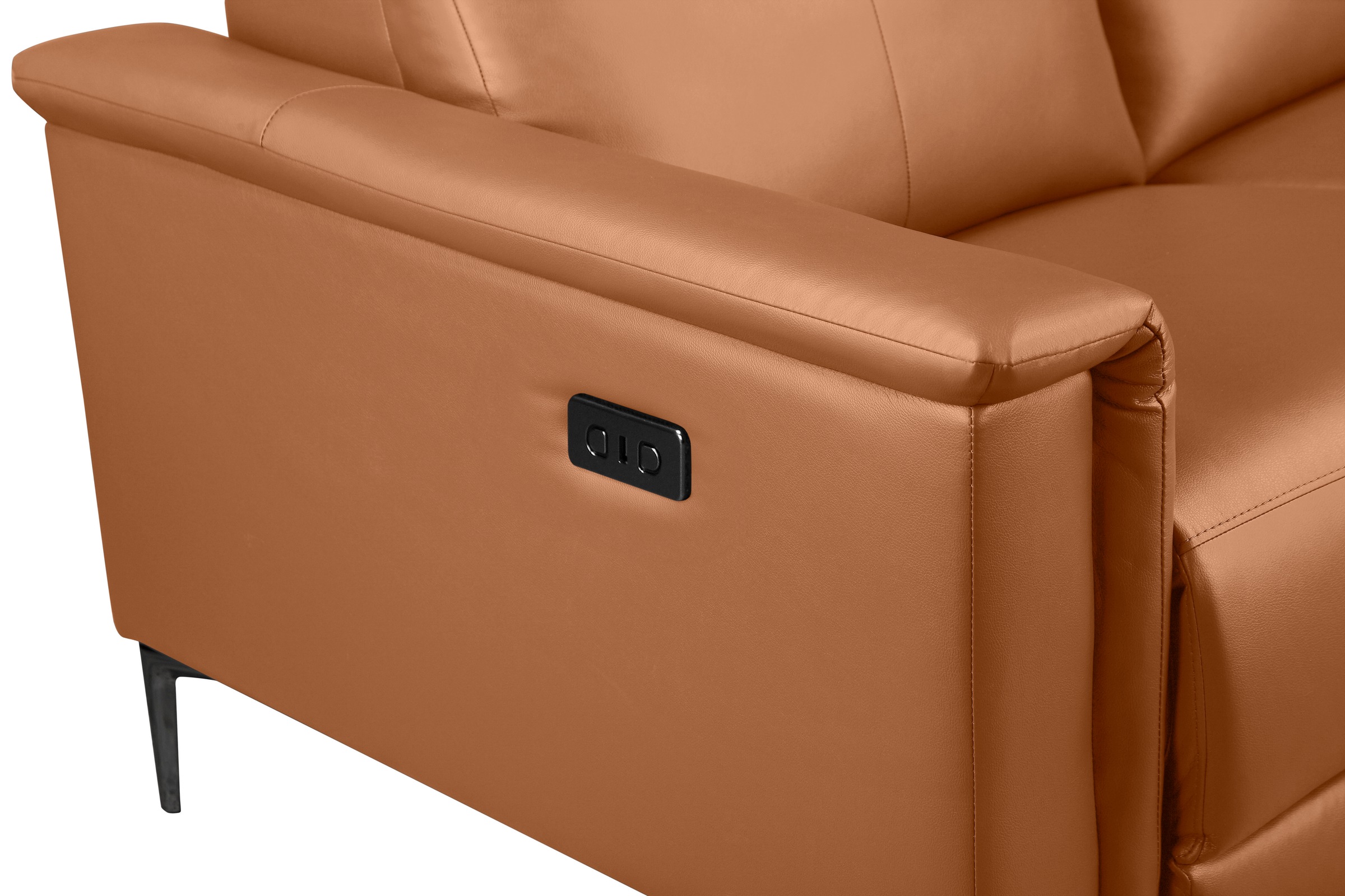 Places of Style 2-Sitzer »Lund«, manueller od. elektrischer Relaxfunktion und USB-A