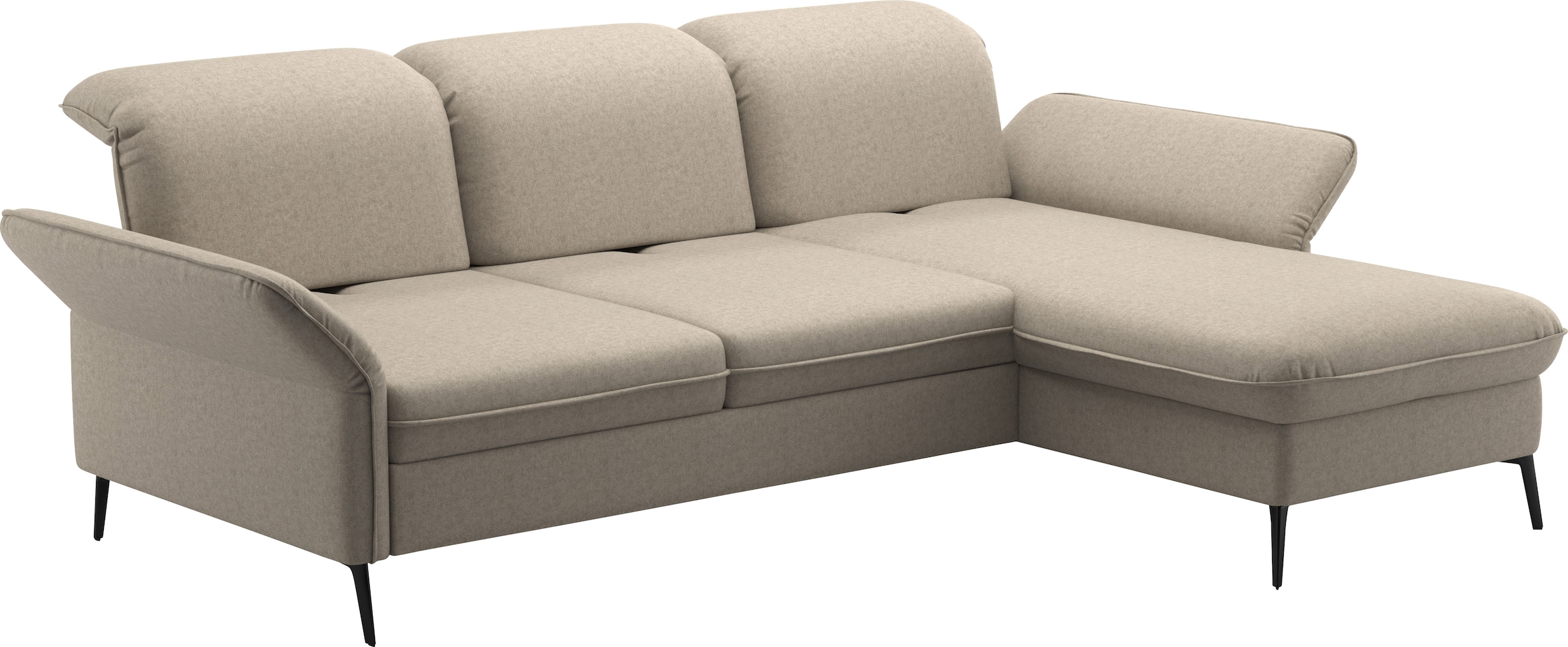 sit&more Ecksofa »Emely«, mit Sitztiefenverstellung optional mit Bettfunktion und Bettkasten