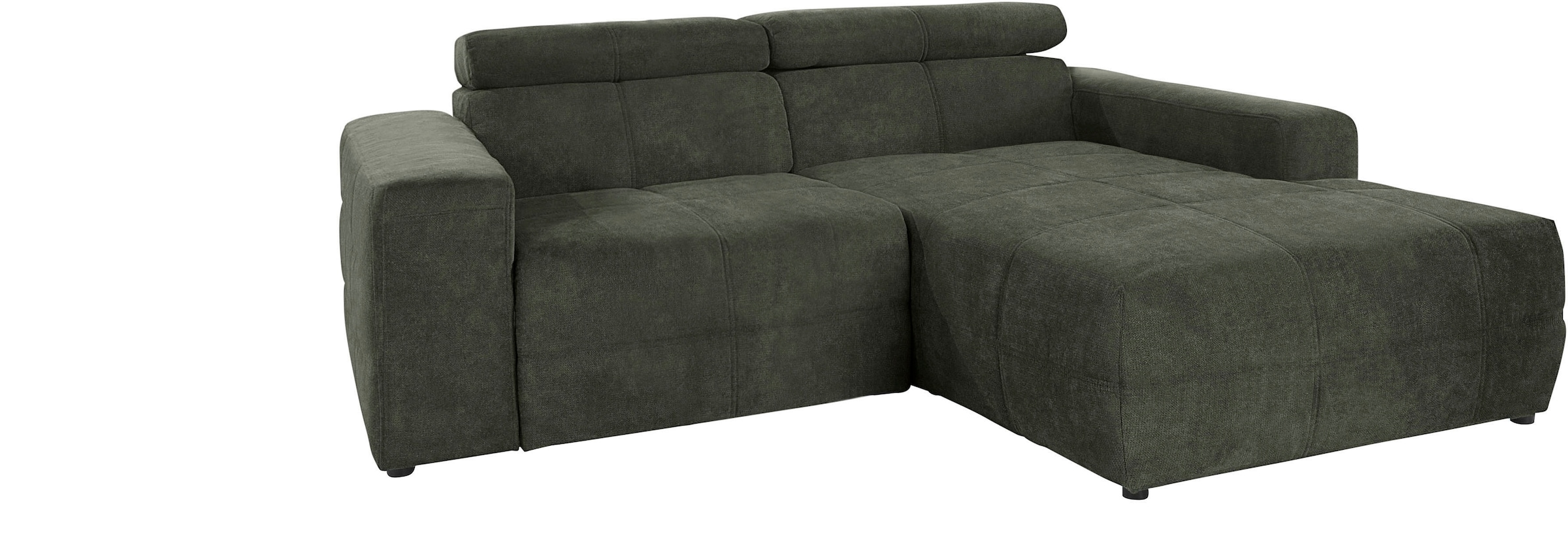 DOMO collection Ecksofa "Brandon, inkl. Kopfteilverstellung, B/T/H: 214/100 günstig online kaufen