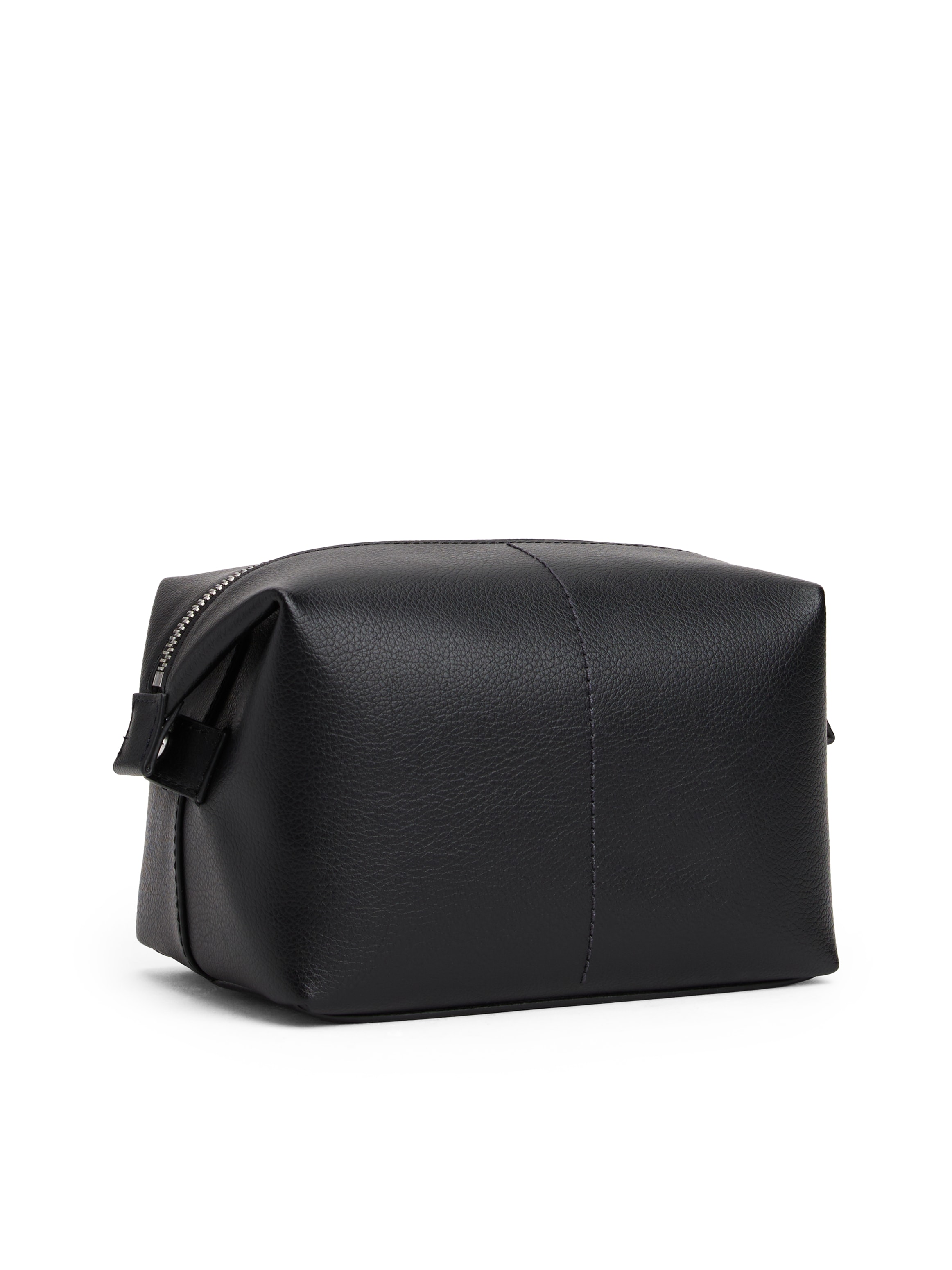 Tommy Jeans Kulturbeutel »TJM HERITAGE LEATHER WASHBAG«, Unisex Waschbeutel, Kosmetiktasche mit Logoflagge