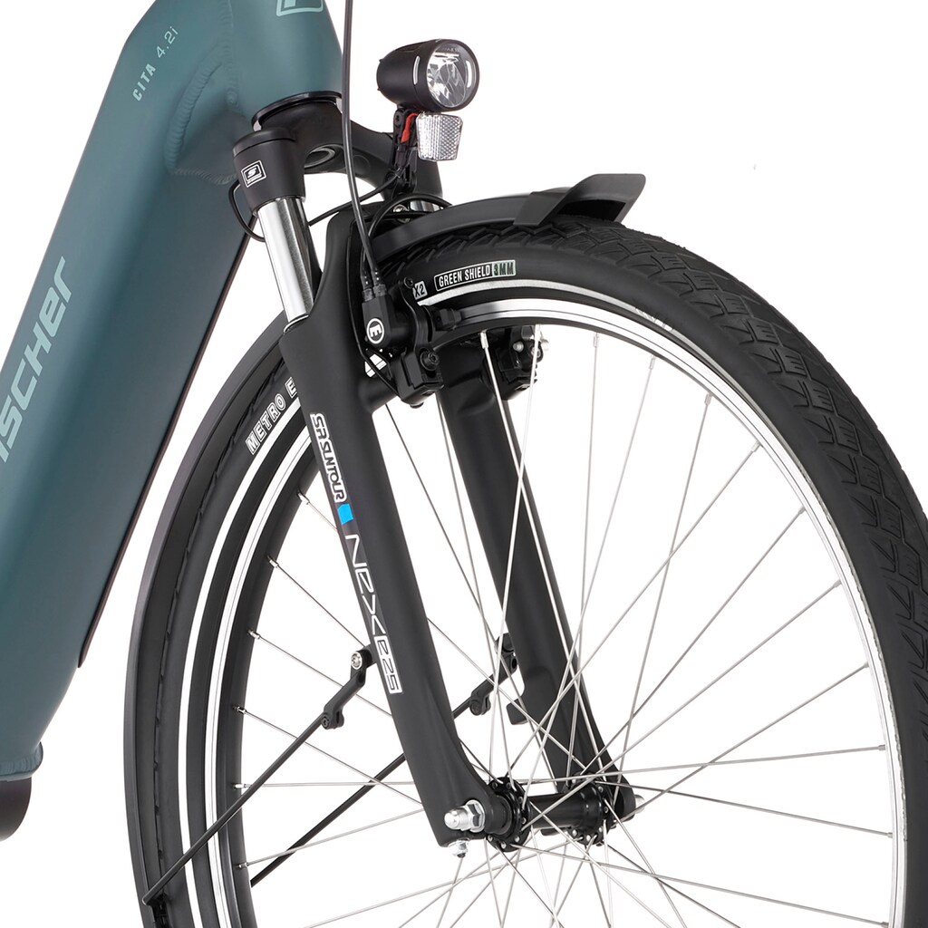 FISCHER Fahrrad E-Bike »CITA 4.2I 711«, 7 Gang, Shimano, Nexus, Mittelmotor 250 W, (Schloss)