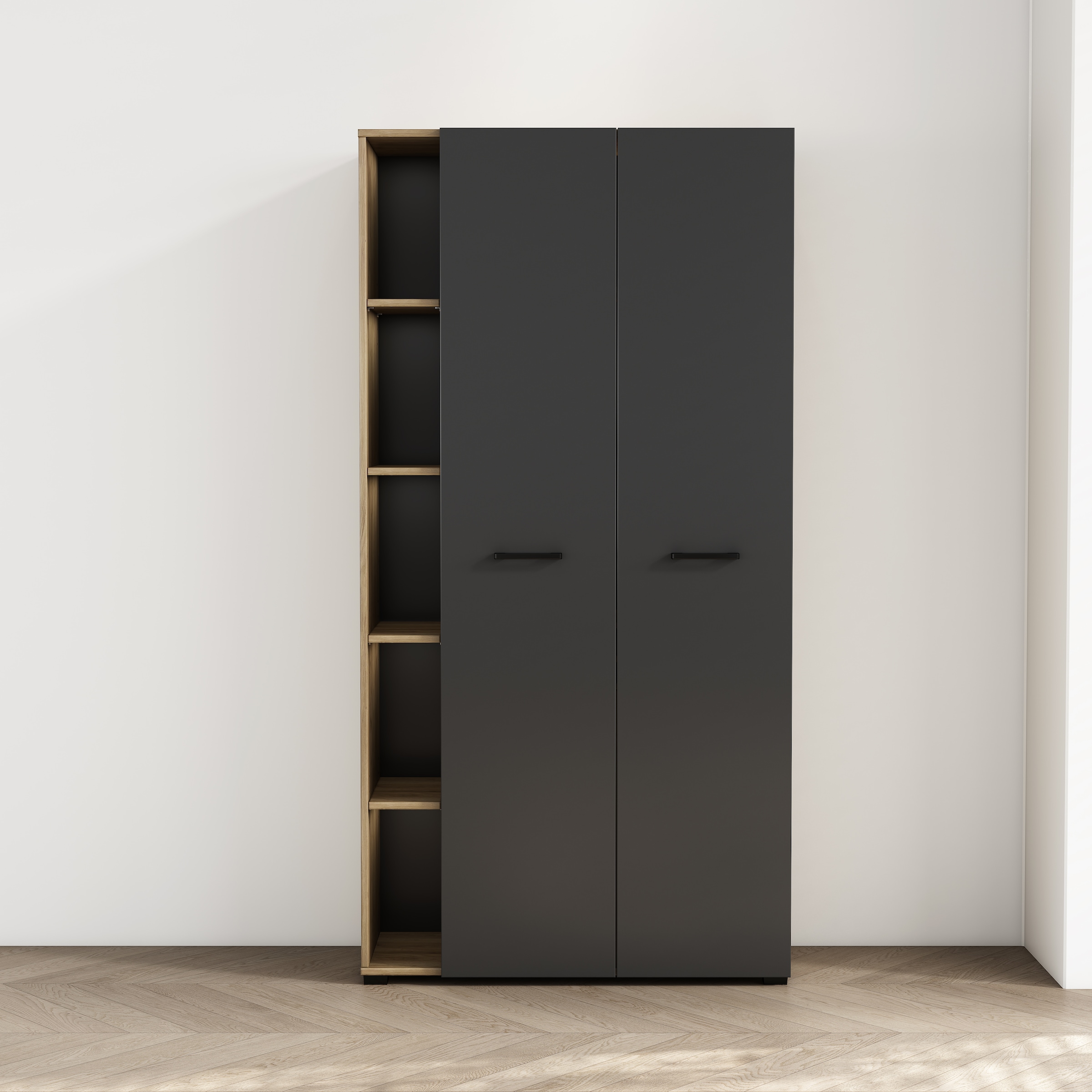 OTTO home Computerschrank »Moid« Set,  für Arbeitszimmer, mit zwei Türen, mit Tastaturauszug