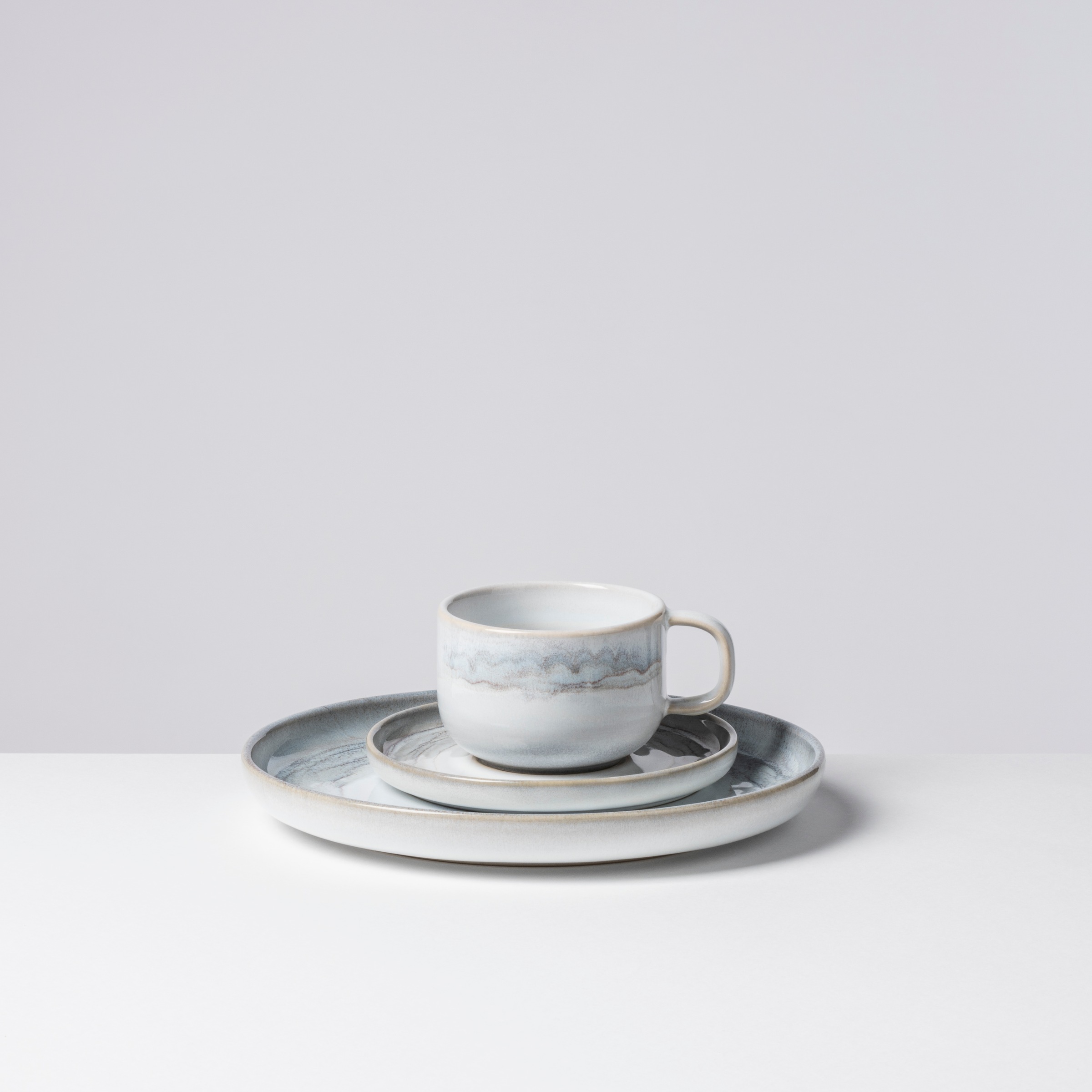 gipfelstück Kaffeeservice "Tiefer See" Scandi-Style, jedes Stück ein Unikat günstig online kaufen