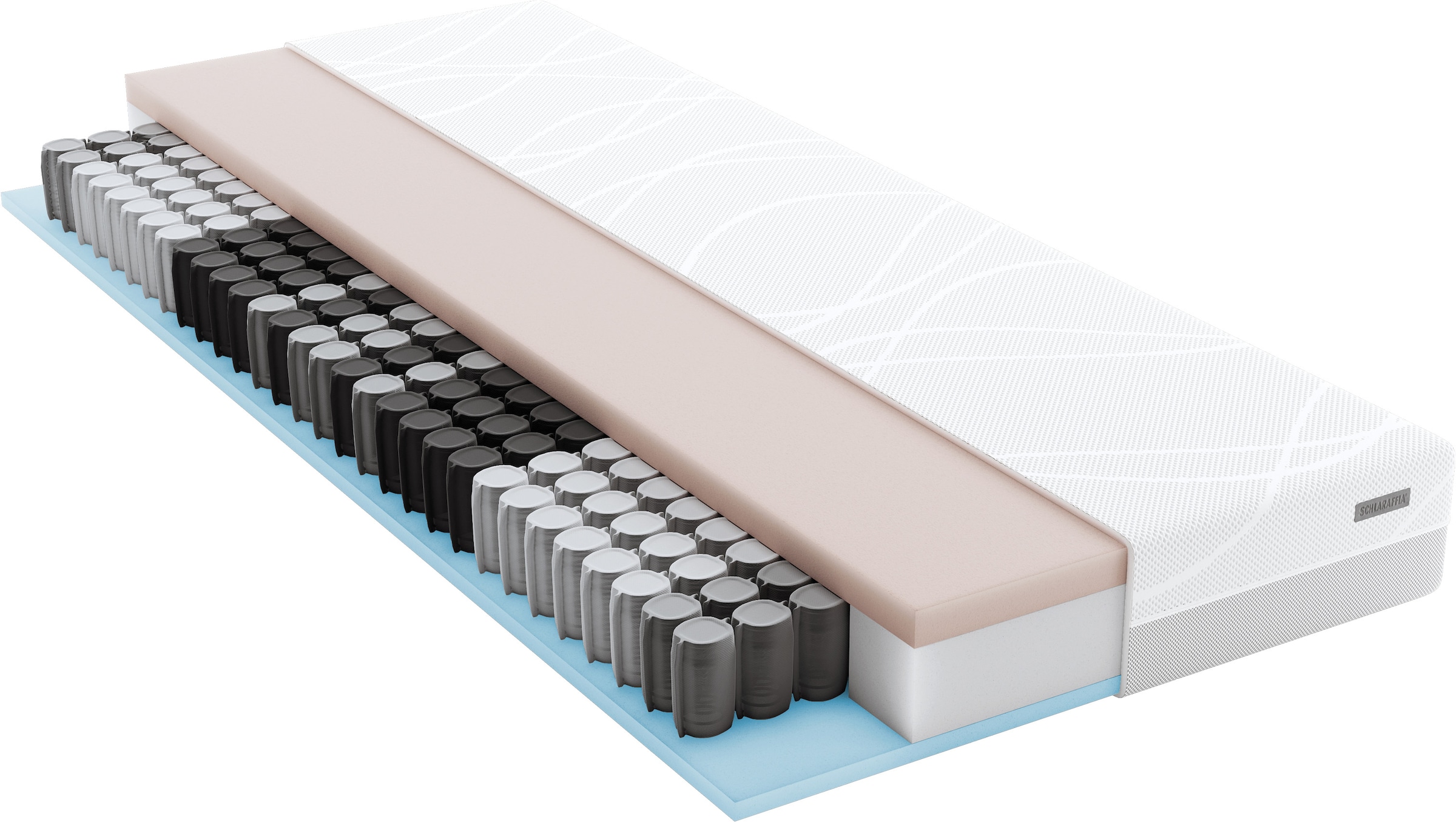 Schlaraffia Taschenfederkernmatratze "myNap Premium Matratze,Testsieger Stiftung Warentest 10/2023, Note 1,6" 19 cm hoch 500 Federn 1 Stk. tlg. Härtegrad 3, in 90x200 und weiteren Größen erhältlich
