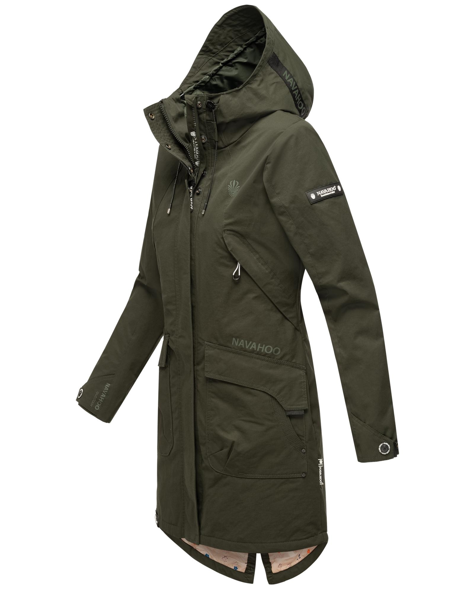 Navahoo Outdoorjacke "Pfefferschote", mit Kapuze, moderne Damen Übergangsja günstig online kaufen