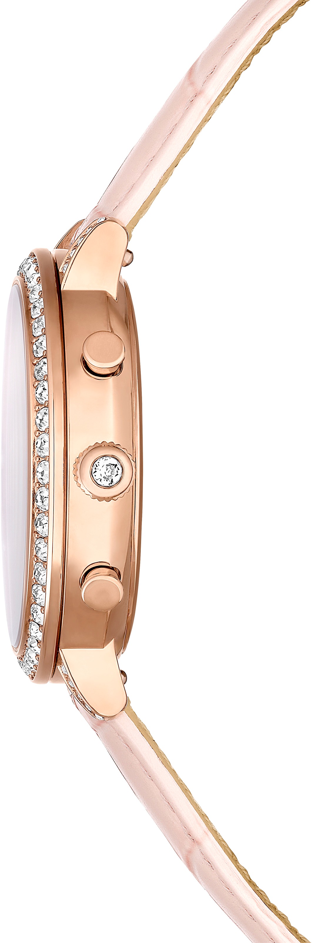 Swarovski Chronograph »MATRIX CHRONO«, Quarzuhr, Armbanduhr, Damenuhr, Swiss Made, Lederarmband, analog