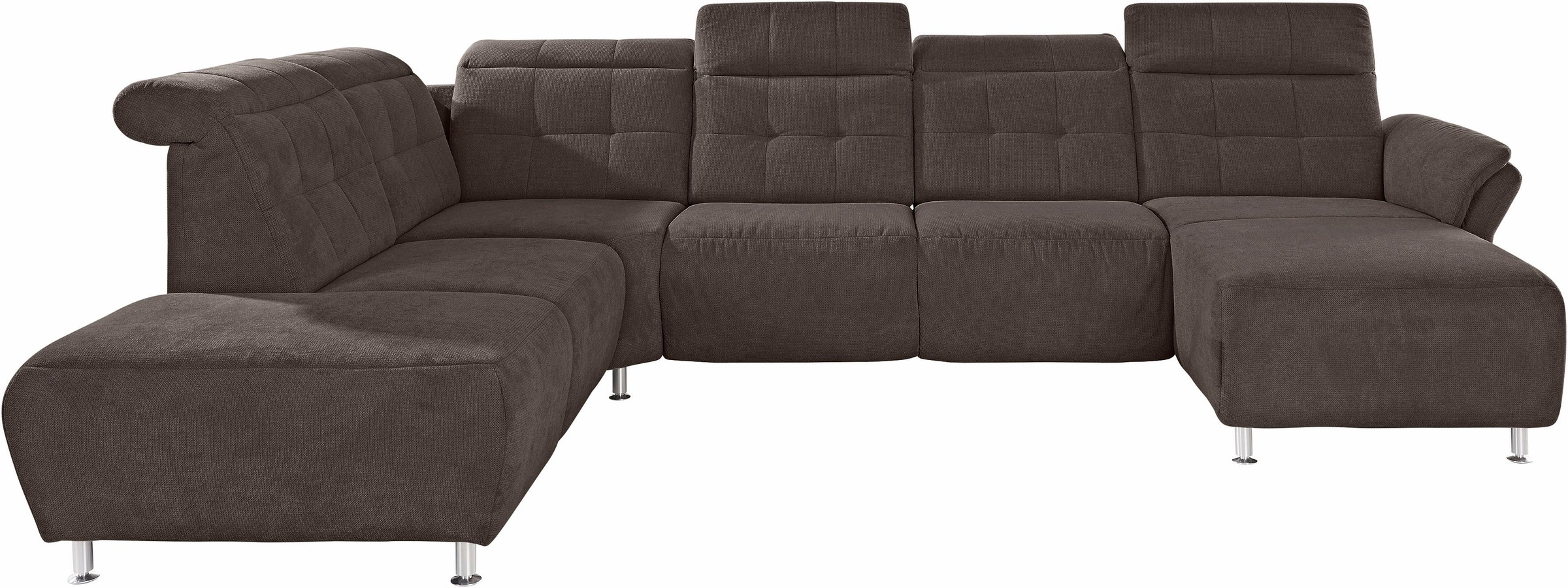 Home affaire Wohnlandschaft "Manhattan U-Form" 2 Sitze mit elektrischer Rel günstig online kaufen