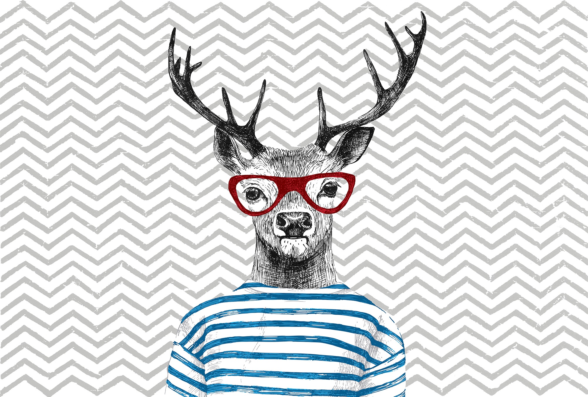 Architects Paper Fototapete "Atelier 47 Modern Deer 3" abstrakt glatt Vlies, Wand, Schräge, Decke