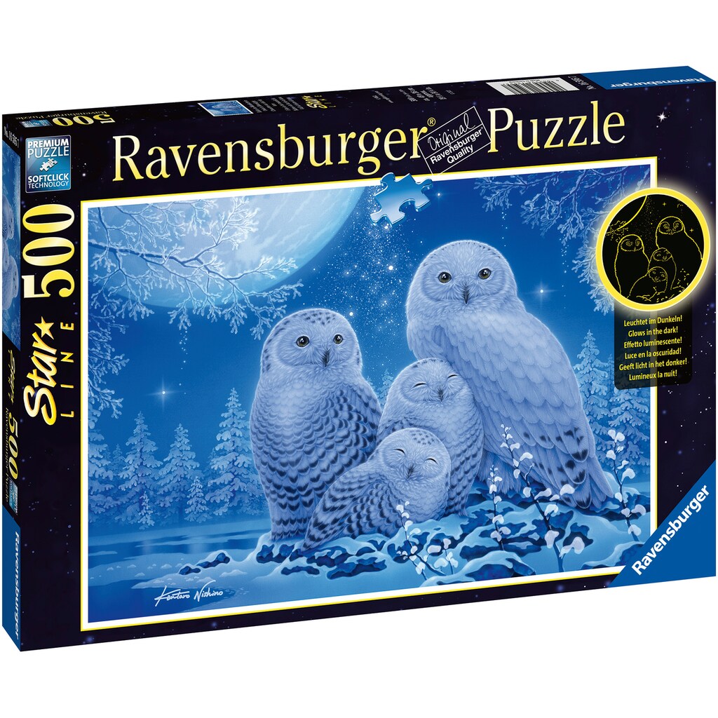 Ravensburger Puzzle »Star Line - Eulen im Mondschein«