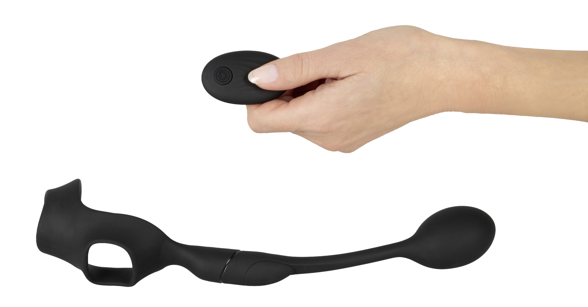 REBEL Anal-Stimulator »Analplug mit Hoden-/Penisring Cock Ring with RC Butt Plug« ()