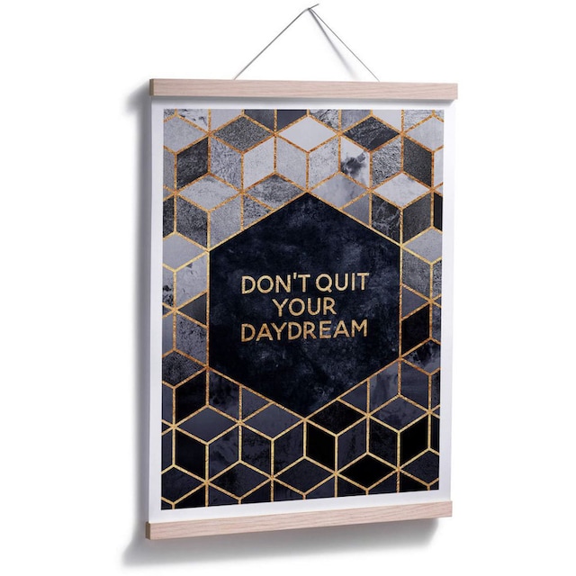 Wall-Art Poster »Don´t Quit Daydream«, Schriftzug, (1 St.) kaufen | BAUR