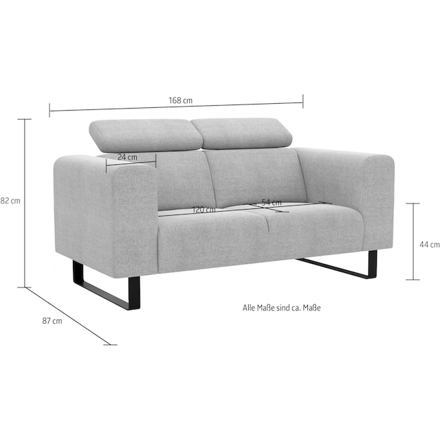 andas 2-Sitzer »Caja«, mit verstellbaren Kopfstützen und Metallkufen  bestellen | BAUR