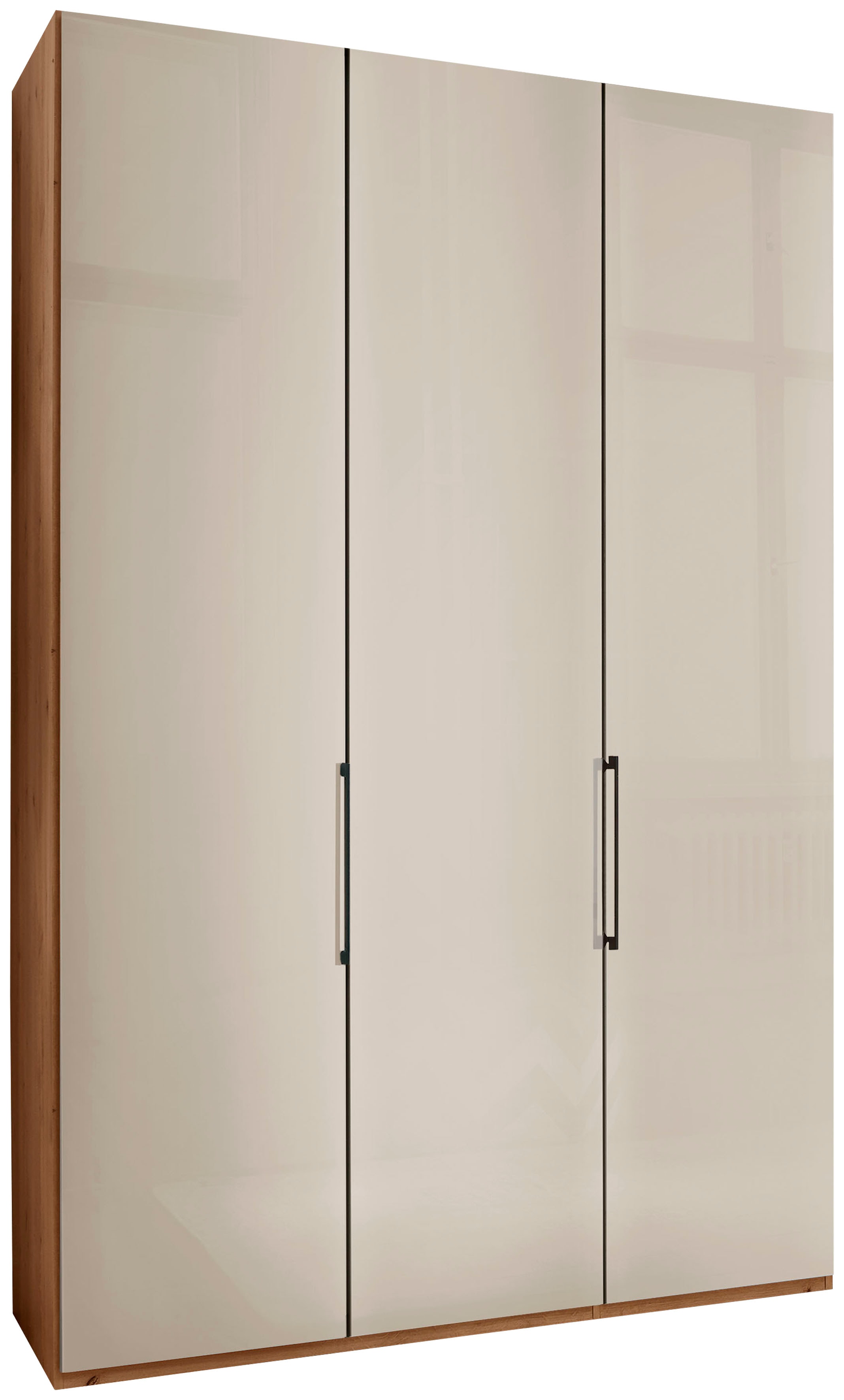 WIEMANN Kleiderschrank "Monaco, Made in Germany, edle Glasfront, in verschiedenen Farben," hochwertige Beschlägen inkl. Dämpfung