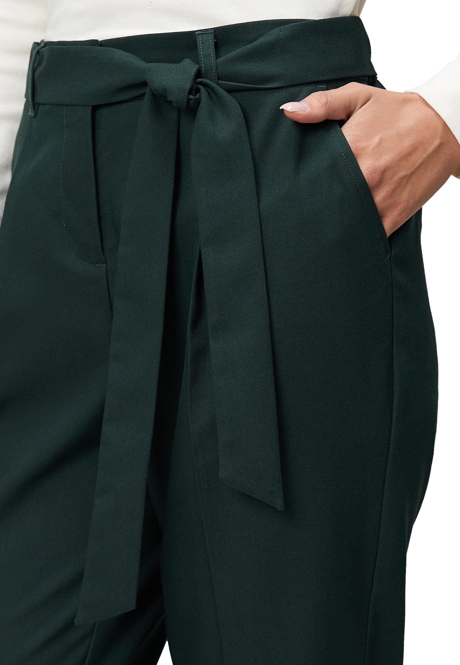 Zero Stoffhose »zero Damen Stoffhose mit Gürtel 28 Inch«, Gürtel