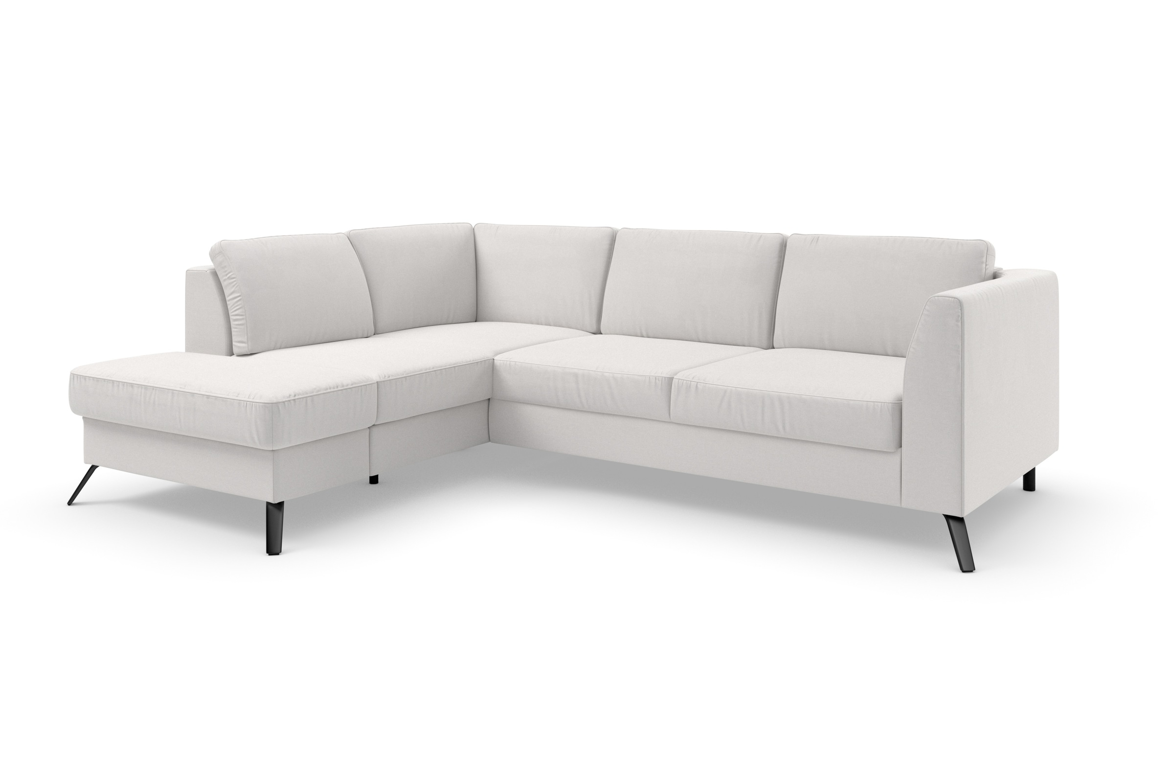 Thumbnail - sit&more Ecksofa "Olsen L-Form" inklusive Sitztiefenverstellung, wahlweise mit Bettfunktion, 15cm hoch