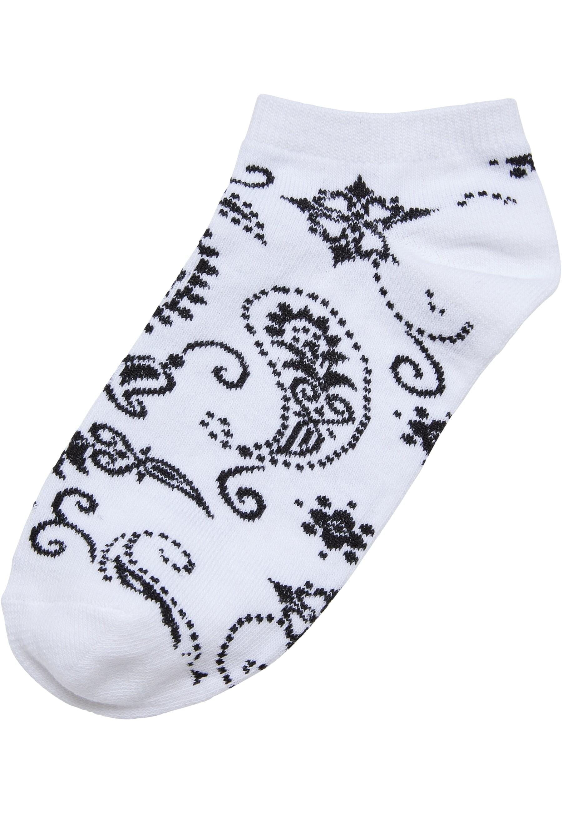 URBAN CLASSICS Basicsocken »Urban Classics Unisex Bandana Pattern No Show Socks 5-Pack«, (1 Paar)