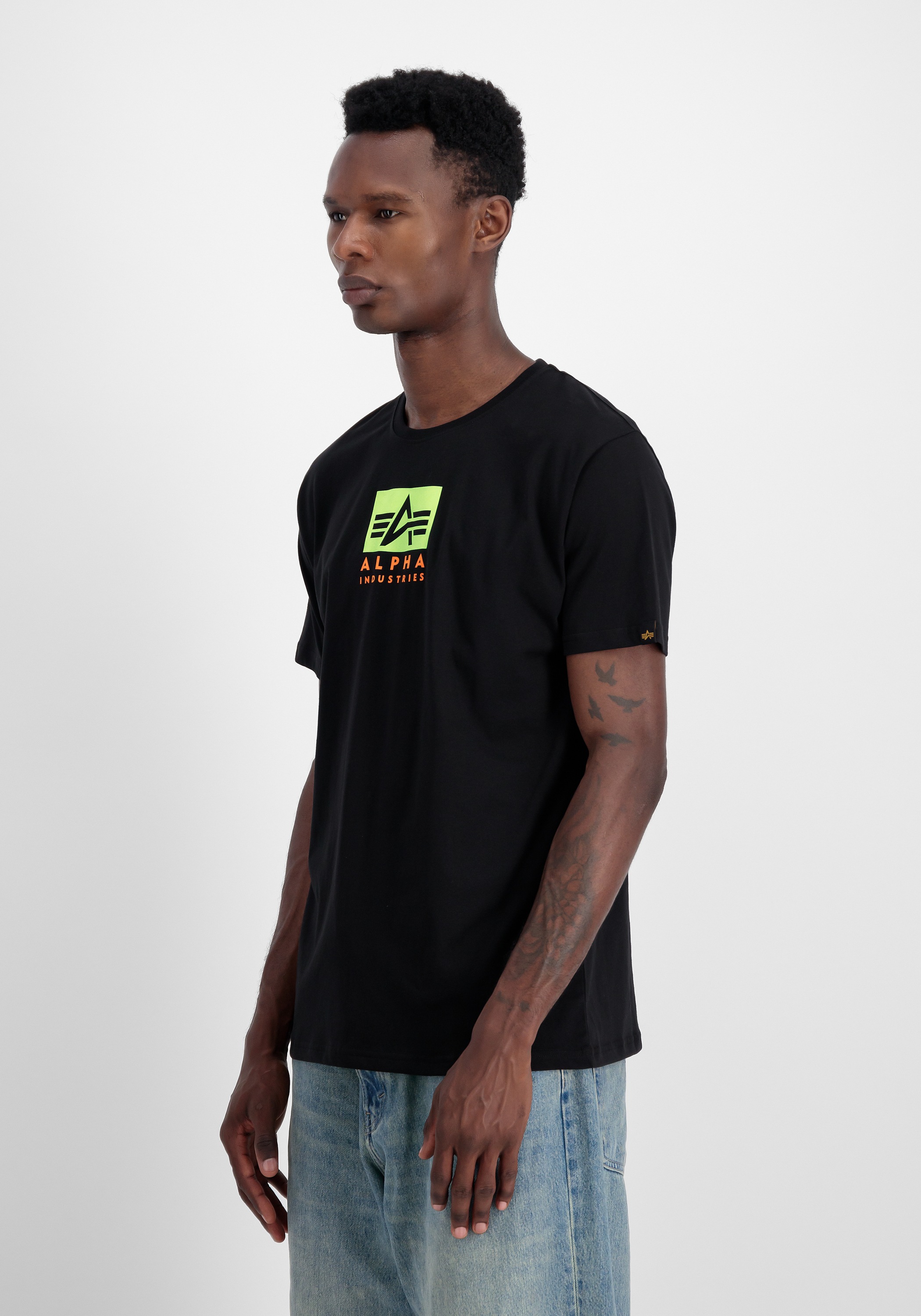 Alpha Industries T-Shirt »Alpha Industries Men - T-Shirts Satin Logo T-Shirt«