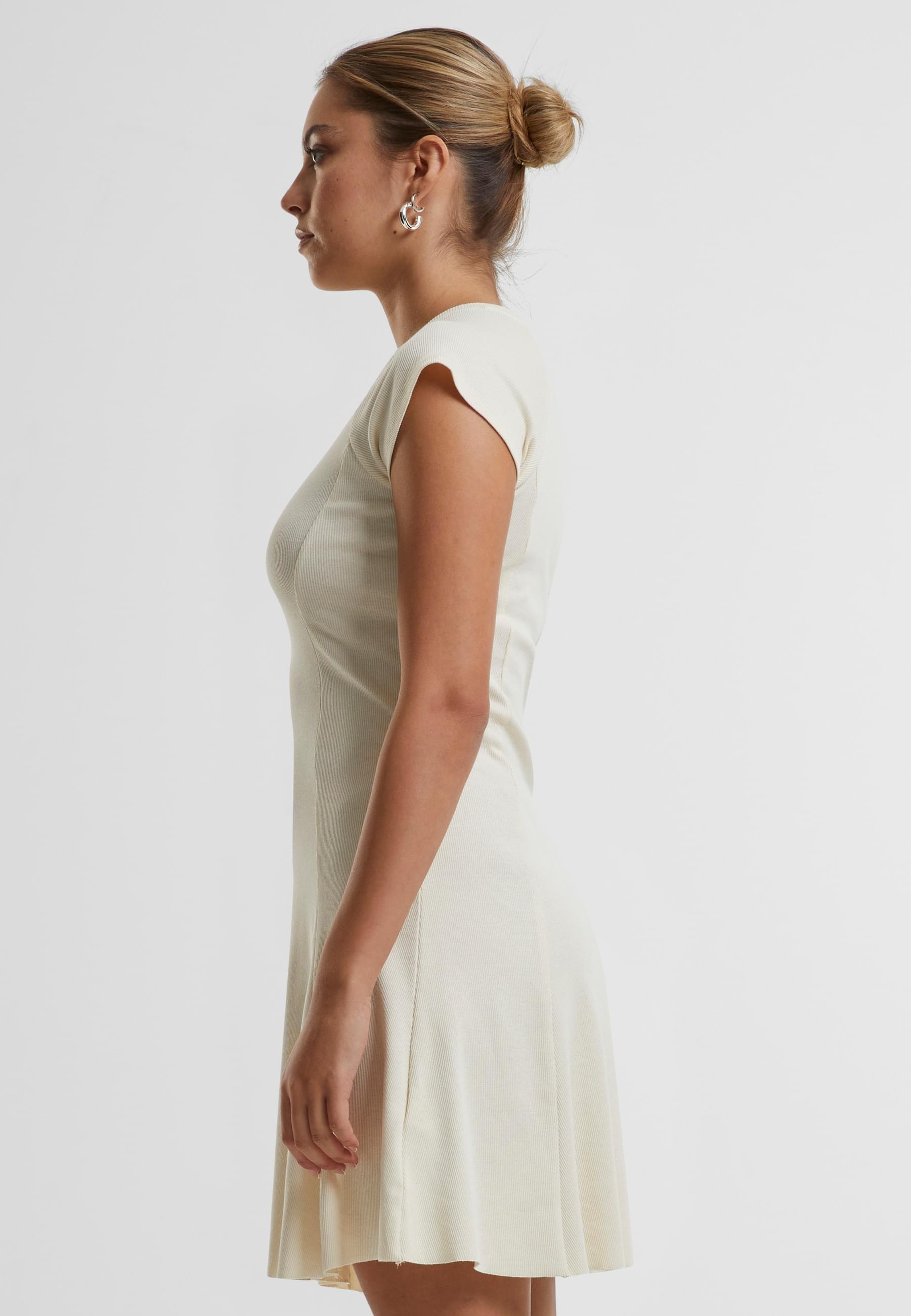 URBAN CLASSICS Shirtkleid »Urban Classics Damen Ladies Skater Rib Dress«, (1 tlg.)