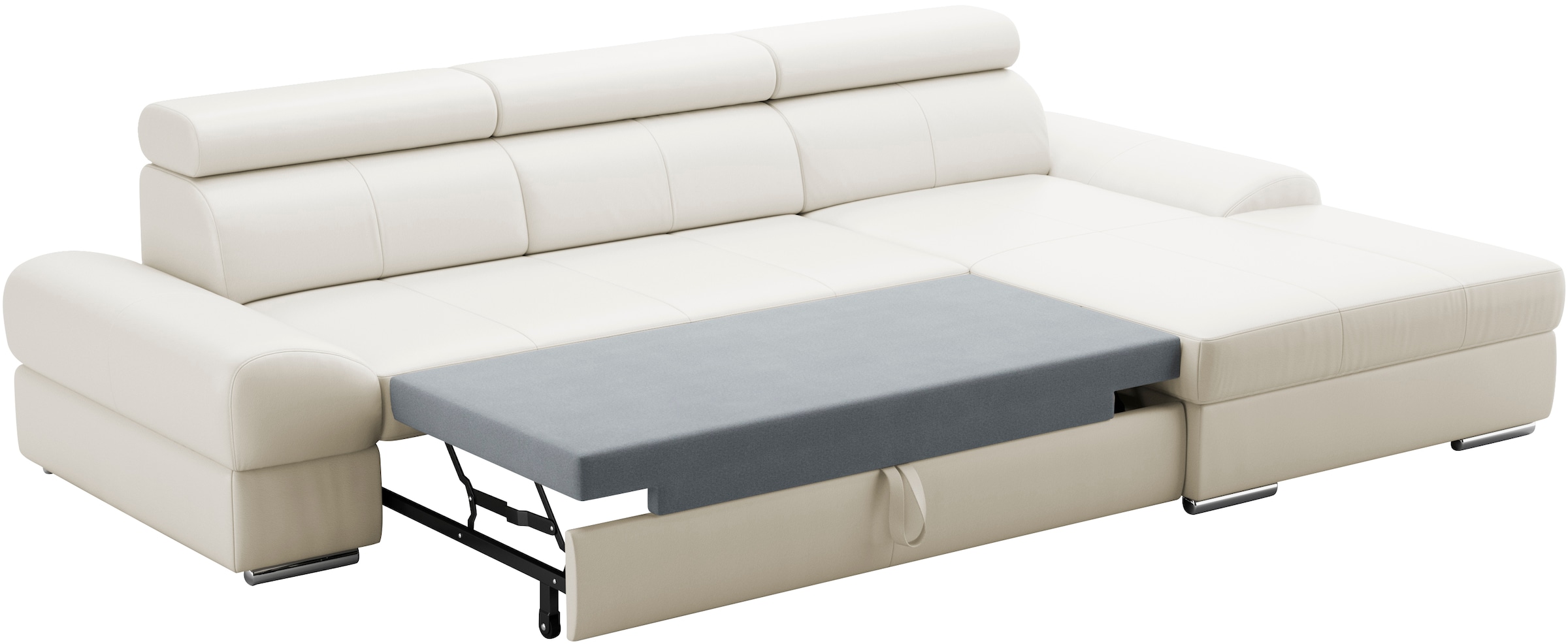 sit&more Ecksofa Broadway, mit verstellbaren Kopfteilen, wahlweise mit Bettfunktion