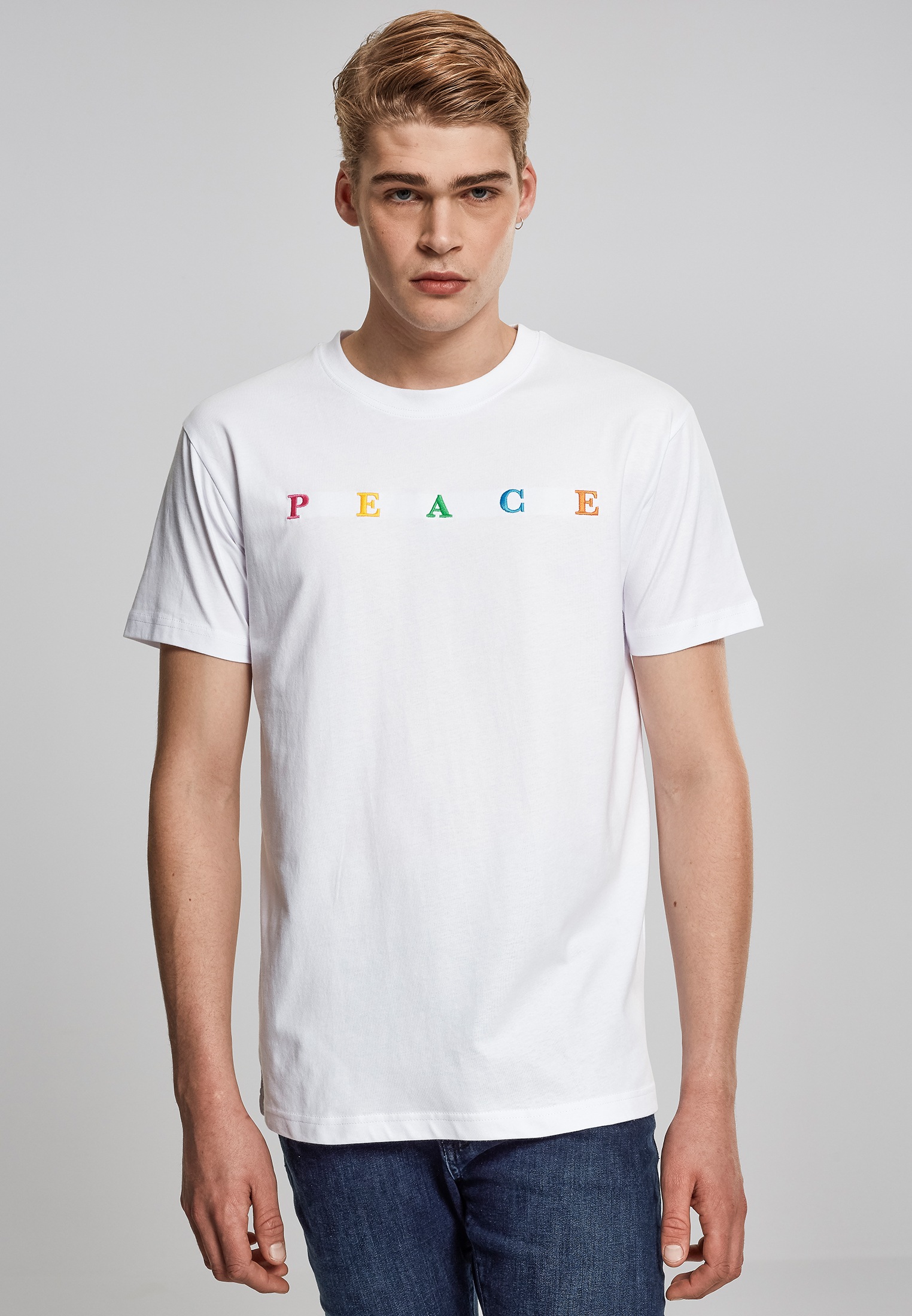 MisterTee T-Shirt »MisterTee Herren PEACE Tee«, (1 tlg.)