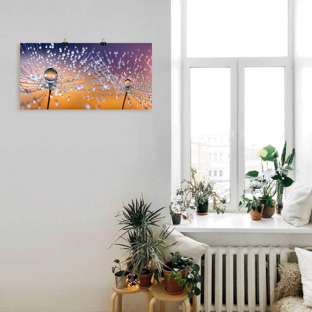 Artland Wandbild »Pusteblumen Tautropfen«, Blumenbilder, (1 St.)