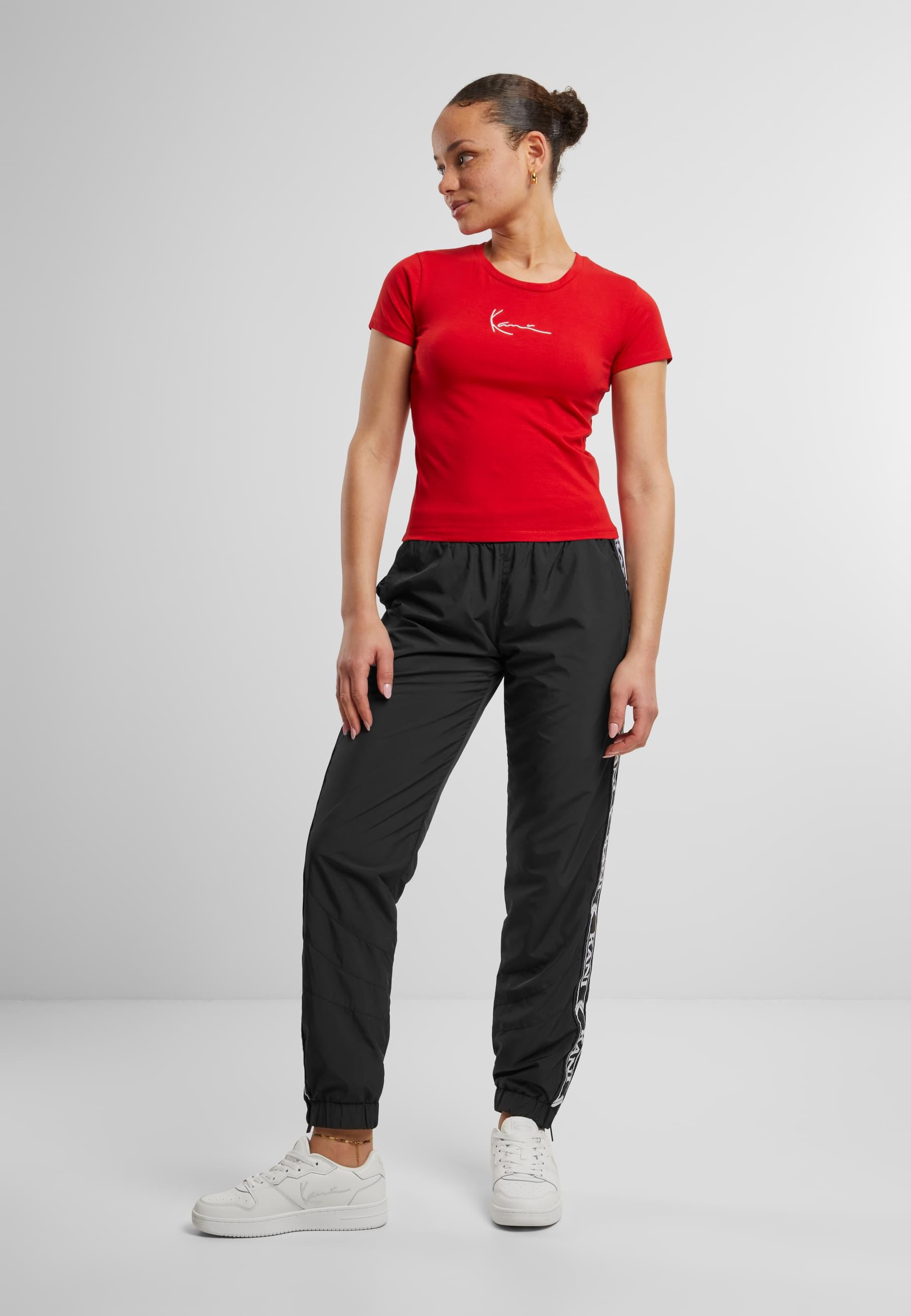 Karl Kani T-Shirt »Karl Kani Damen KKWQ22002RED Small Signature Short Tee«, (1 tlg.)
