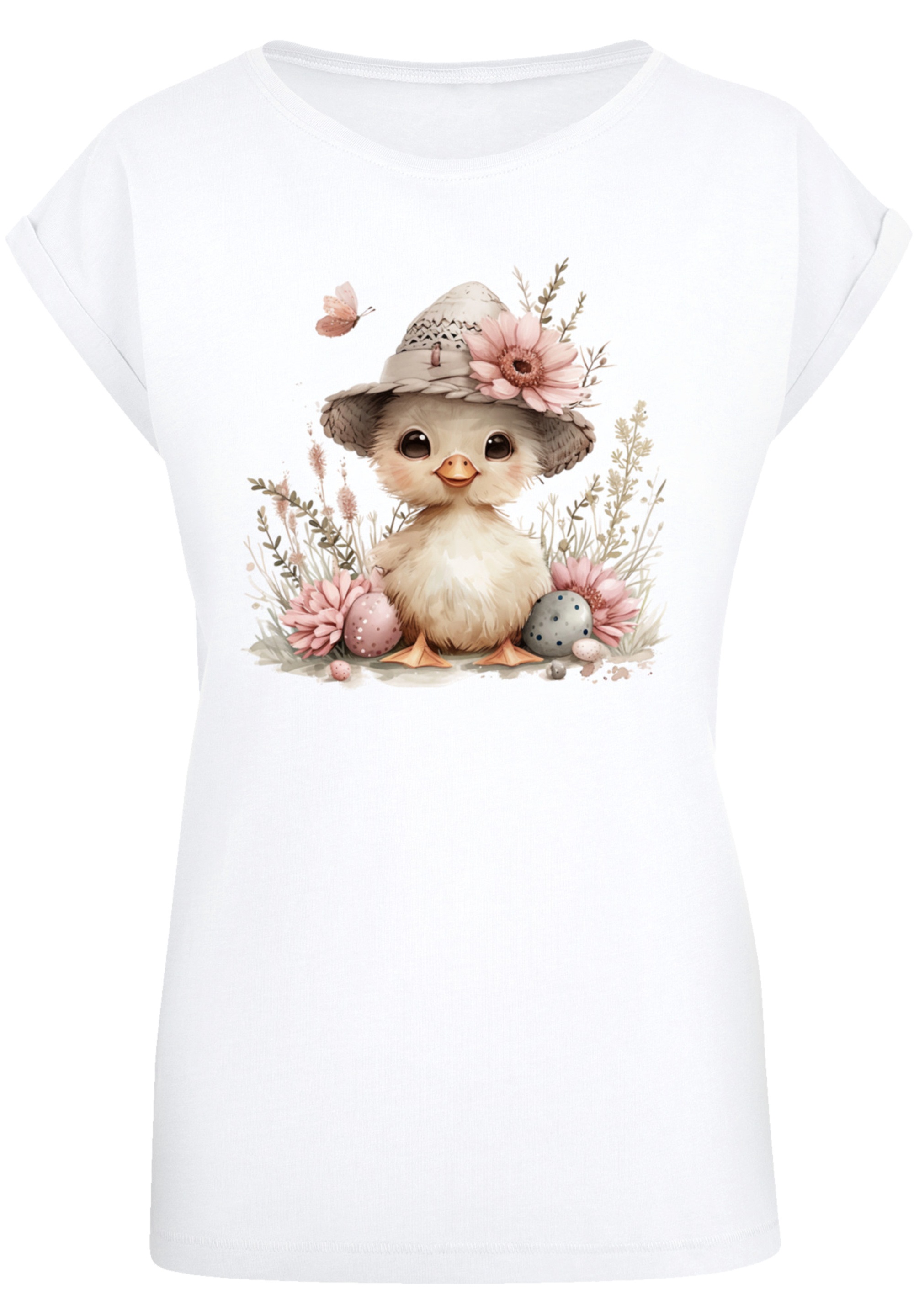 F4NT4STIC T-Shirt »Süßes Oster Küken mit Hut« Premium Qualität