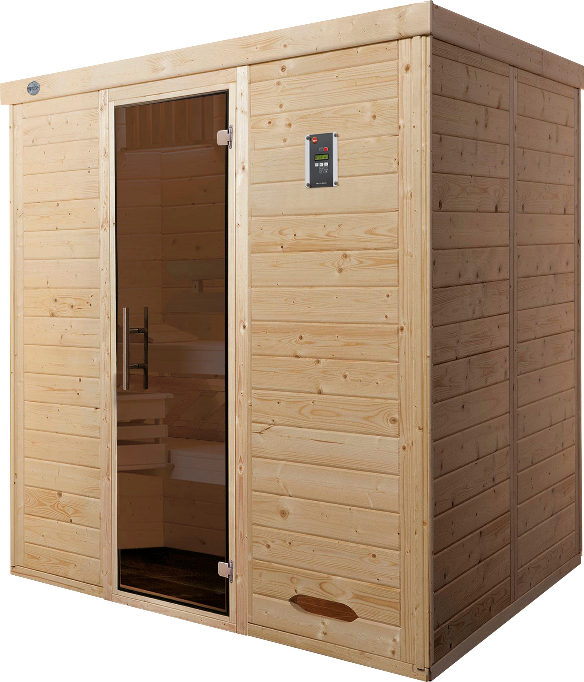 weka 1100000002199 "Kemi" Set, 7,5 kW Bio-Ofen mit digitaler Steuerung