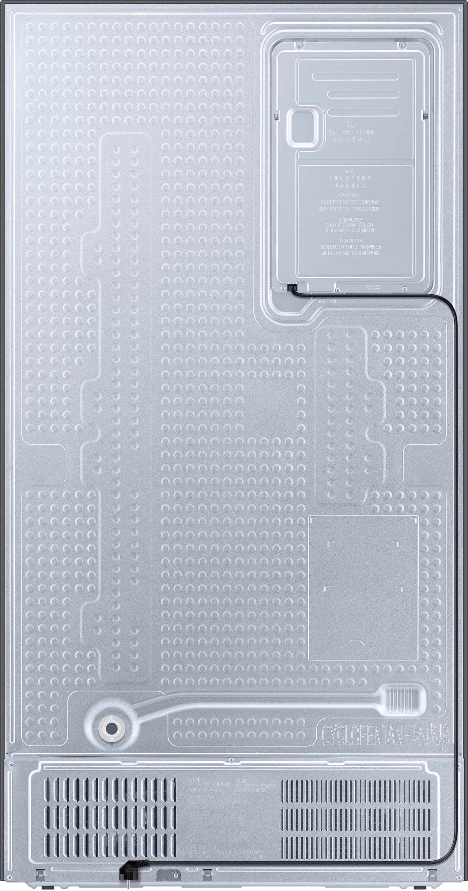 Samsung Side-by-Side »RS6GA854CB1«, RS6GA854CSL, 178 cm hoch, 91,2 cm breit, interner Wassertank-kein Festwasseranschluss nötig