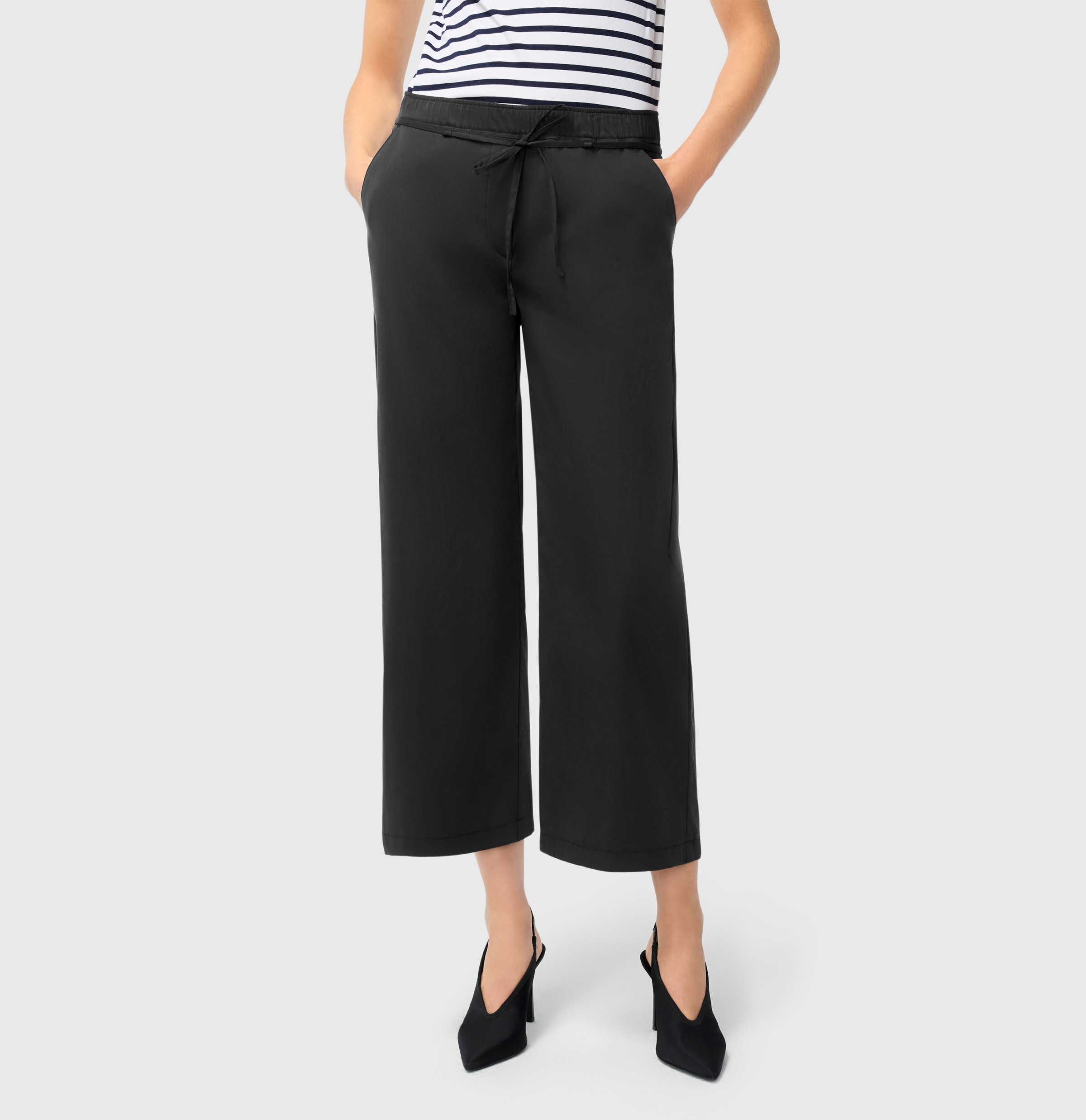 MAC 7/8-Hose "CHIARA BELT cropped" Wide Fit, mit geradem, weitem Bein günstig online kaufen