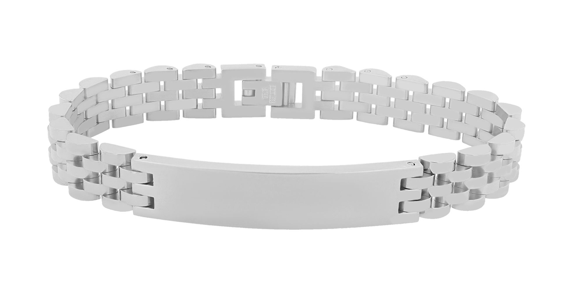 Adelia´s Gliederarmband »Unisex Armband – Gliederarmband aus Edelstahl 20,5 cm« Zum Verschenken – ideal zum einen besonderen Tag