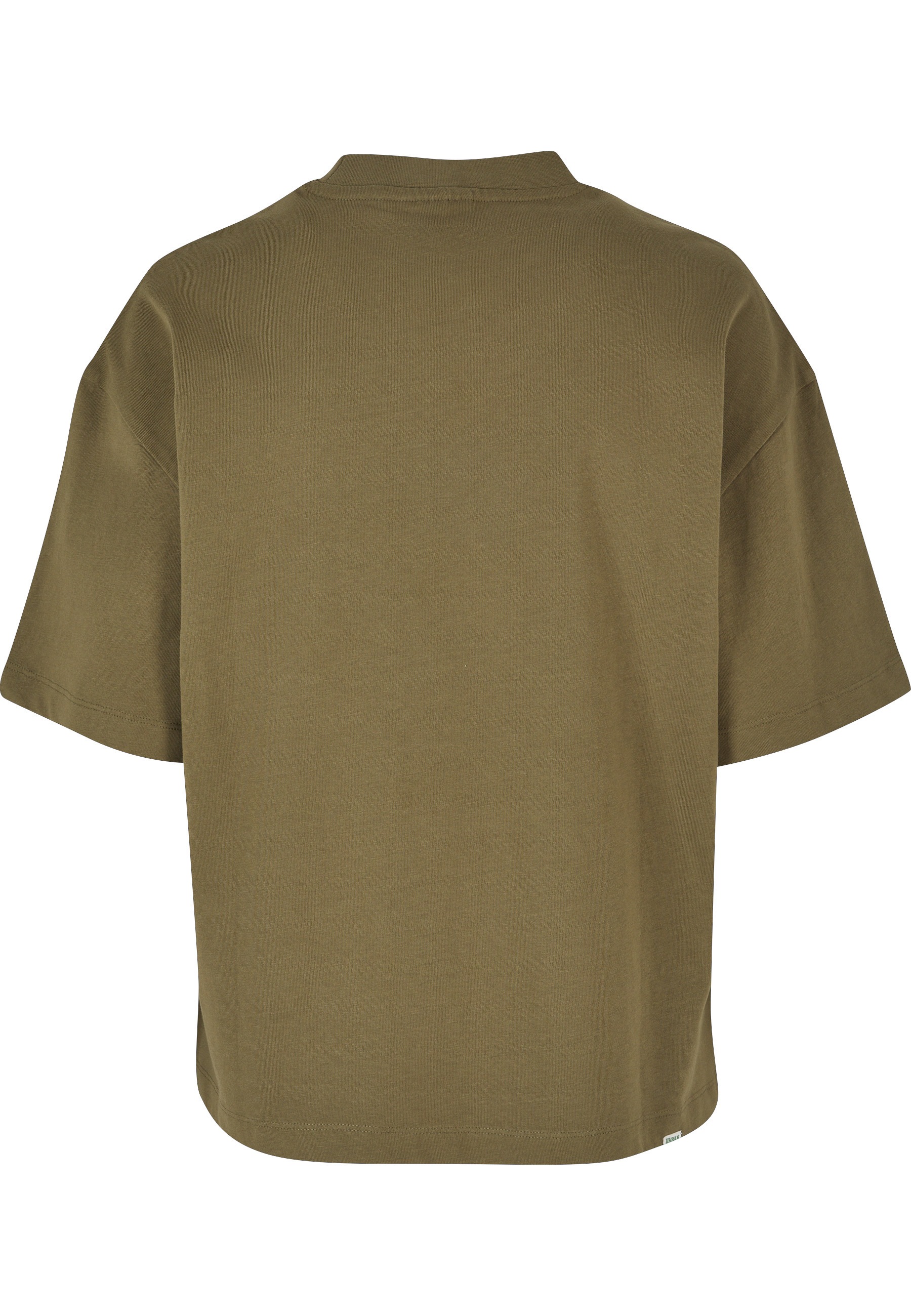 URBAN CLASSICS Kurzarmshirt "Urban Classics Damen Ladies Organic Heavy Slit günstig online kaufen