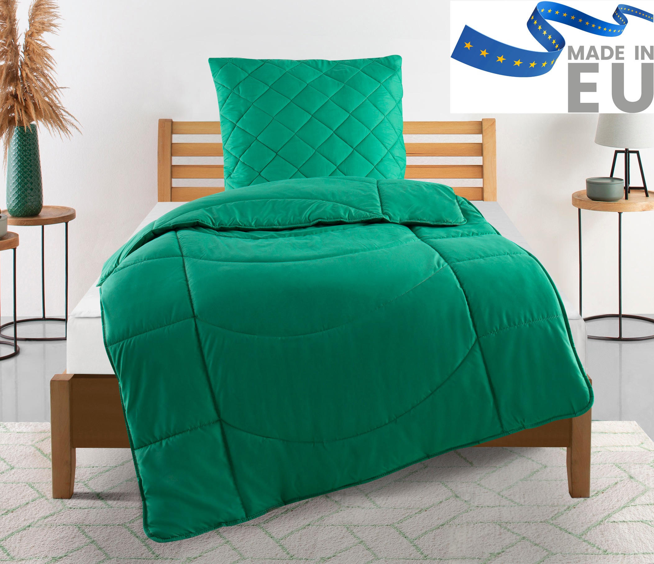 my home Steppbett + Kopfkissen "Microlux, Bettdecke 135x200 cm, 155x220 cm" günstig online kaufen