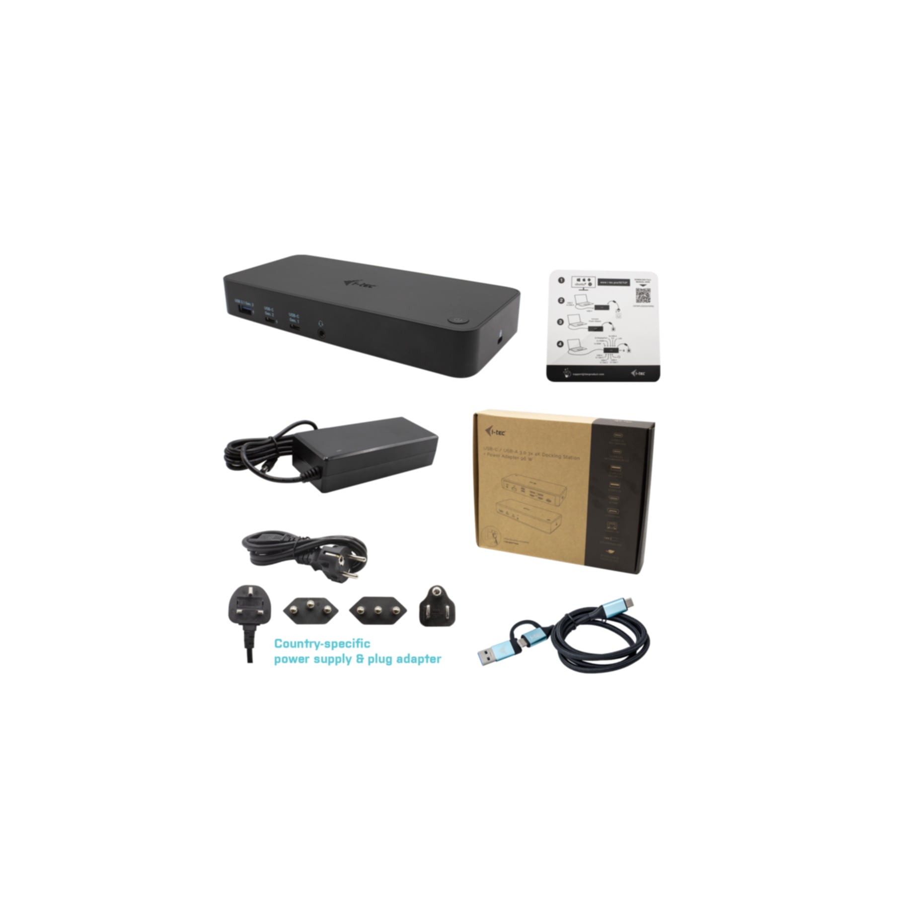 I-TEC Laptop-Dockingstation »USB 3.0 / USB-C / Thunderbolt, 3x 4K Docking Station + Power Delivery«