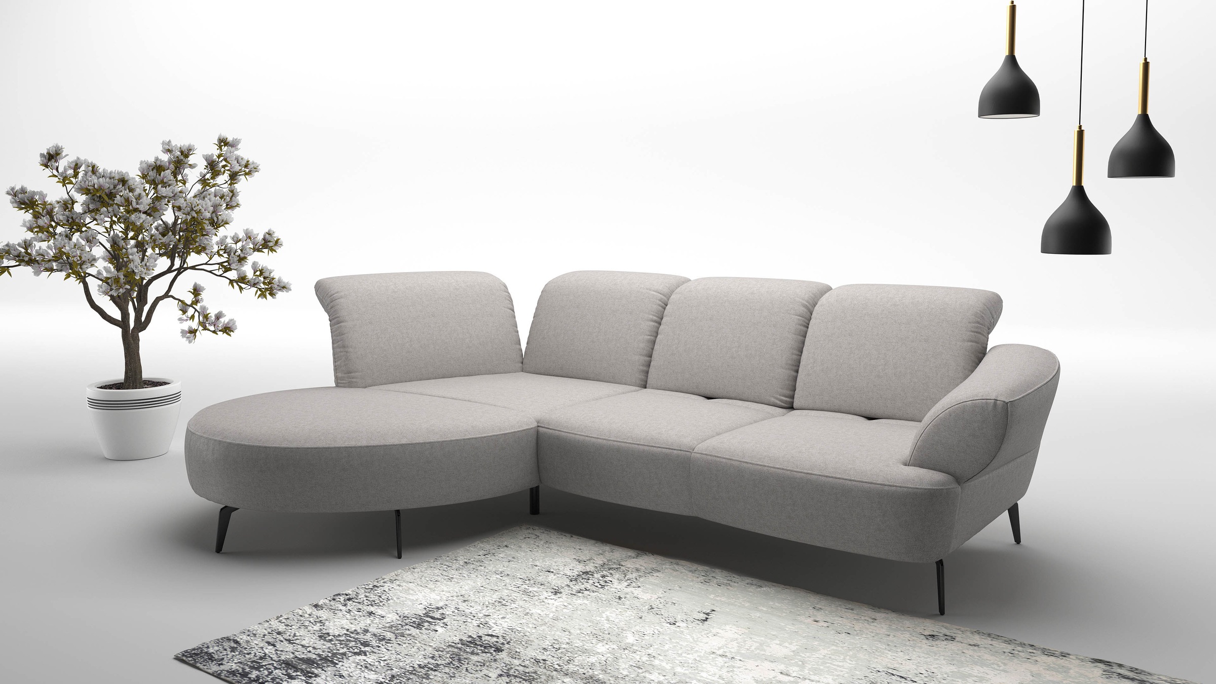 sit&more Ecksofa "Dance, L-Form, inkl. Sitztiefenverstellung", inkl. Click& günstig online kaufen