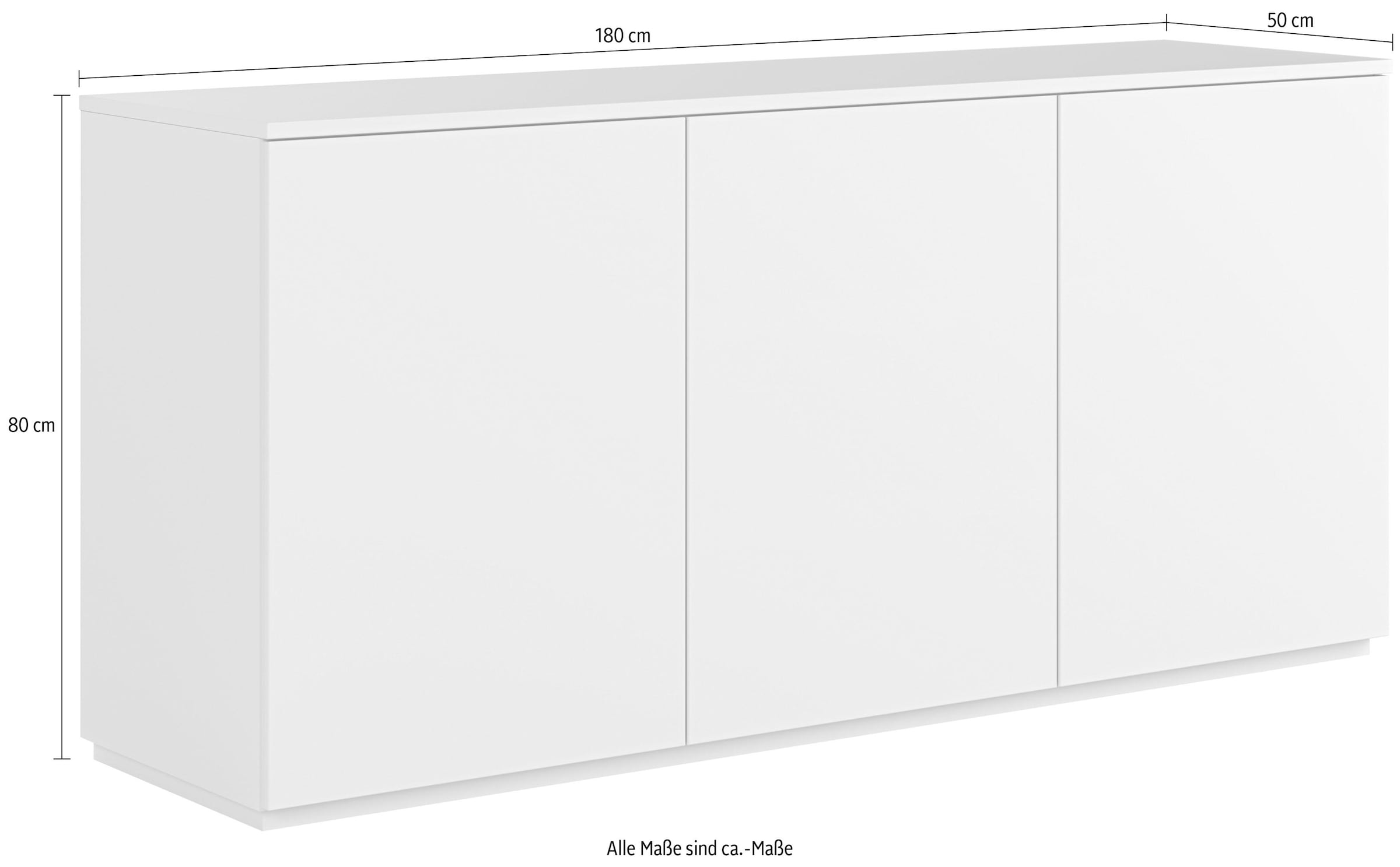 TemaHome Sideboard »Join«, Kommode, Push-to-Open-Funktion, Breite 180 cm