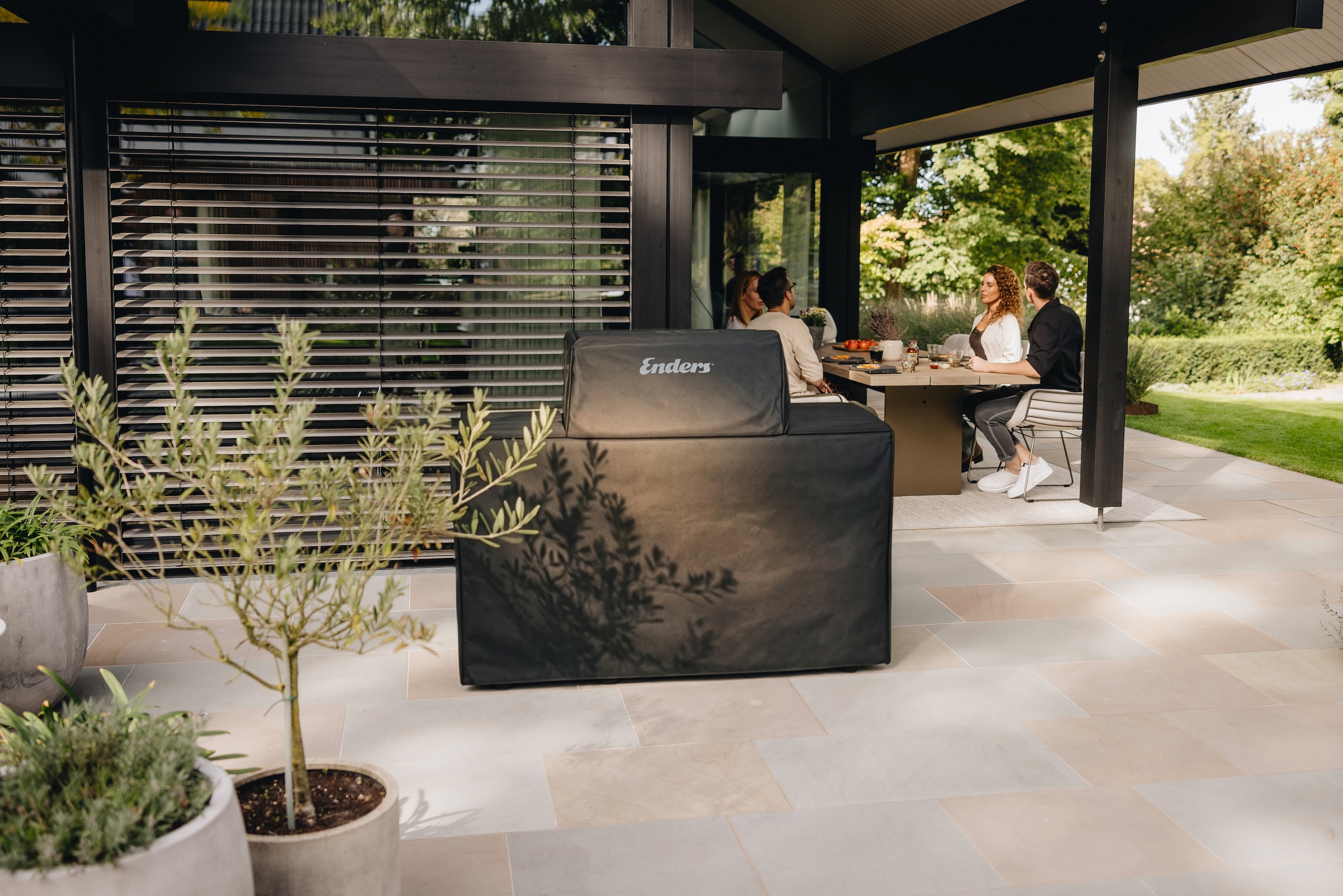 Enders® Grill-Schutzhülle »Premium Wetterschutzhülle UNIQ® 4 IK KITCHEN CRUSTER SHADOW«