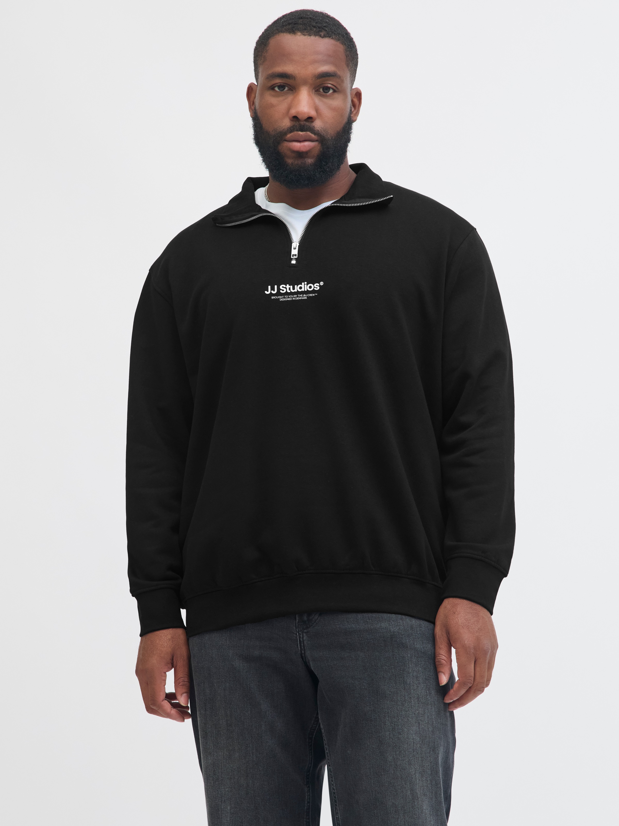 Jack & Jones PlusSize Sweatshirt "JJESOHO SWEAT QUARTER ZIP HN NOOS PLS" günstig online kaufen