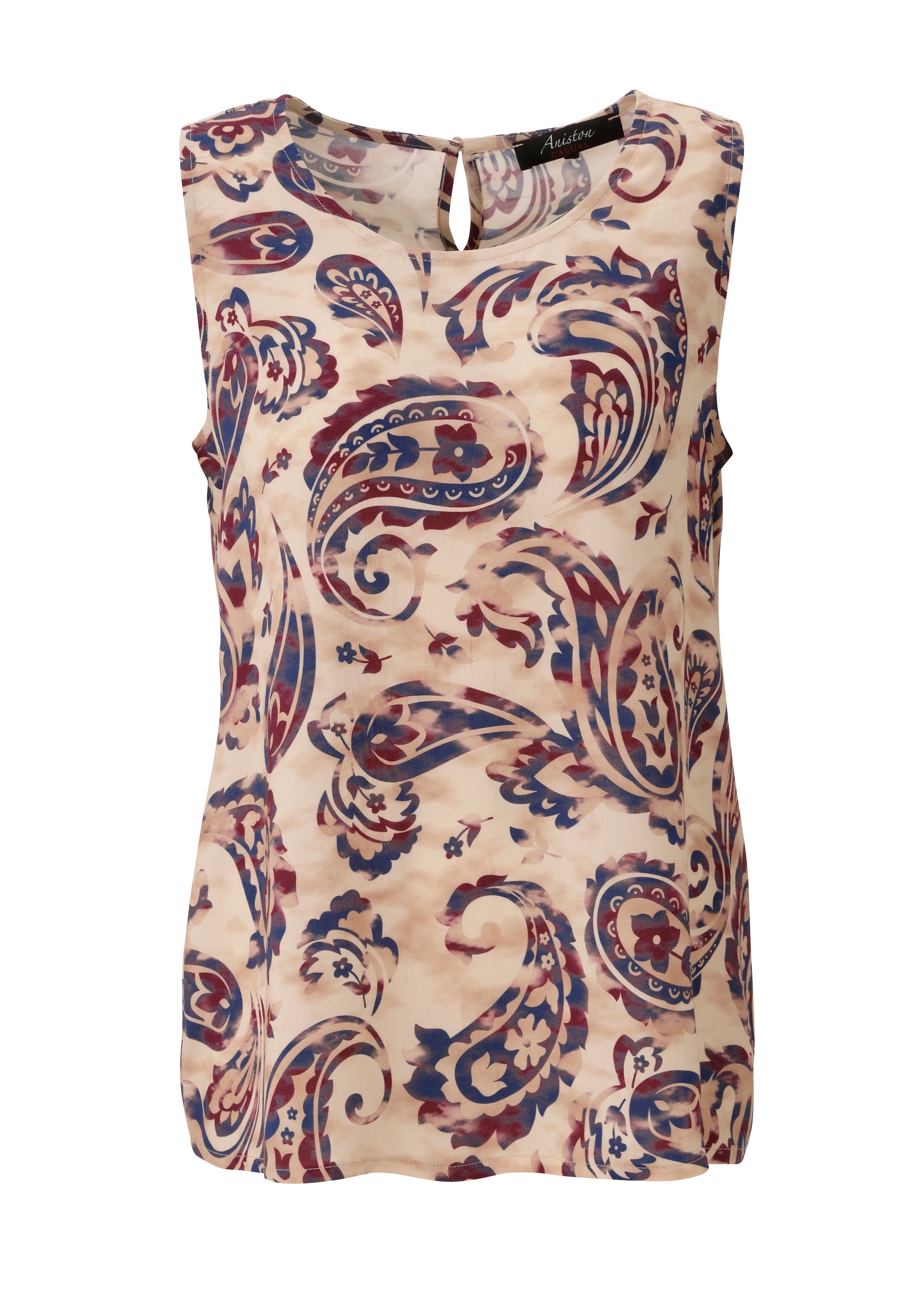 Aniston CASUAL Blusentop mit trendigem Paisley-Muster - jedes Teil ein Unikat - NEUE KOLLEKTION